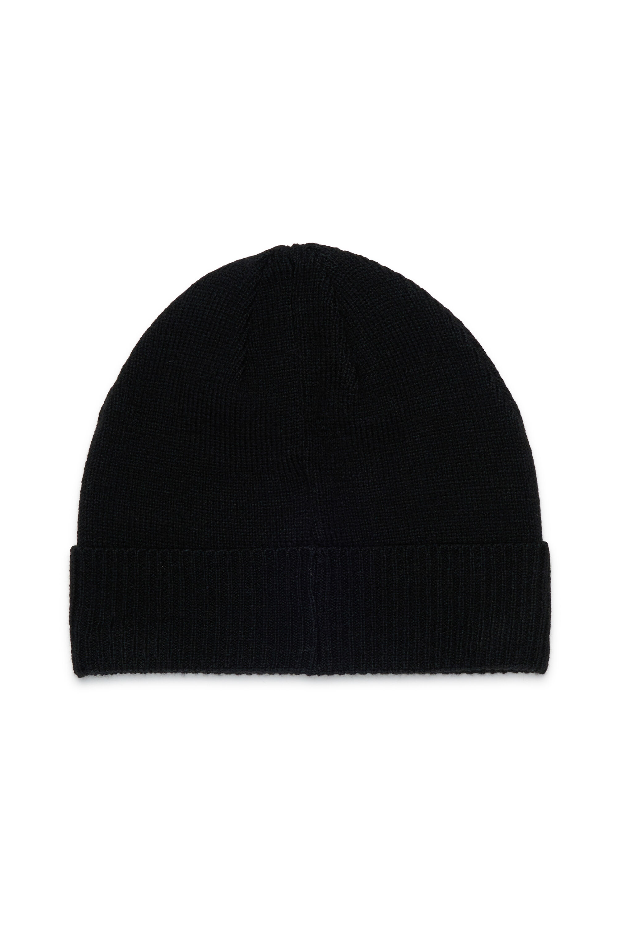 Diesel - FBAND, Unisex's Wool-blend beanie with logo in Black - 2