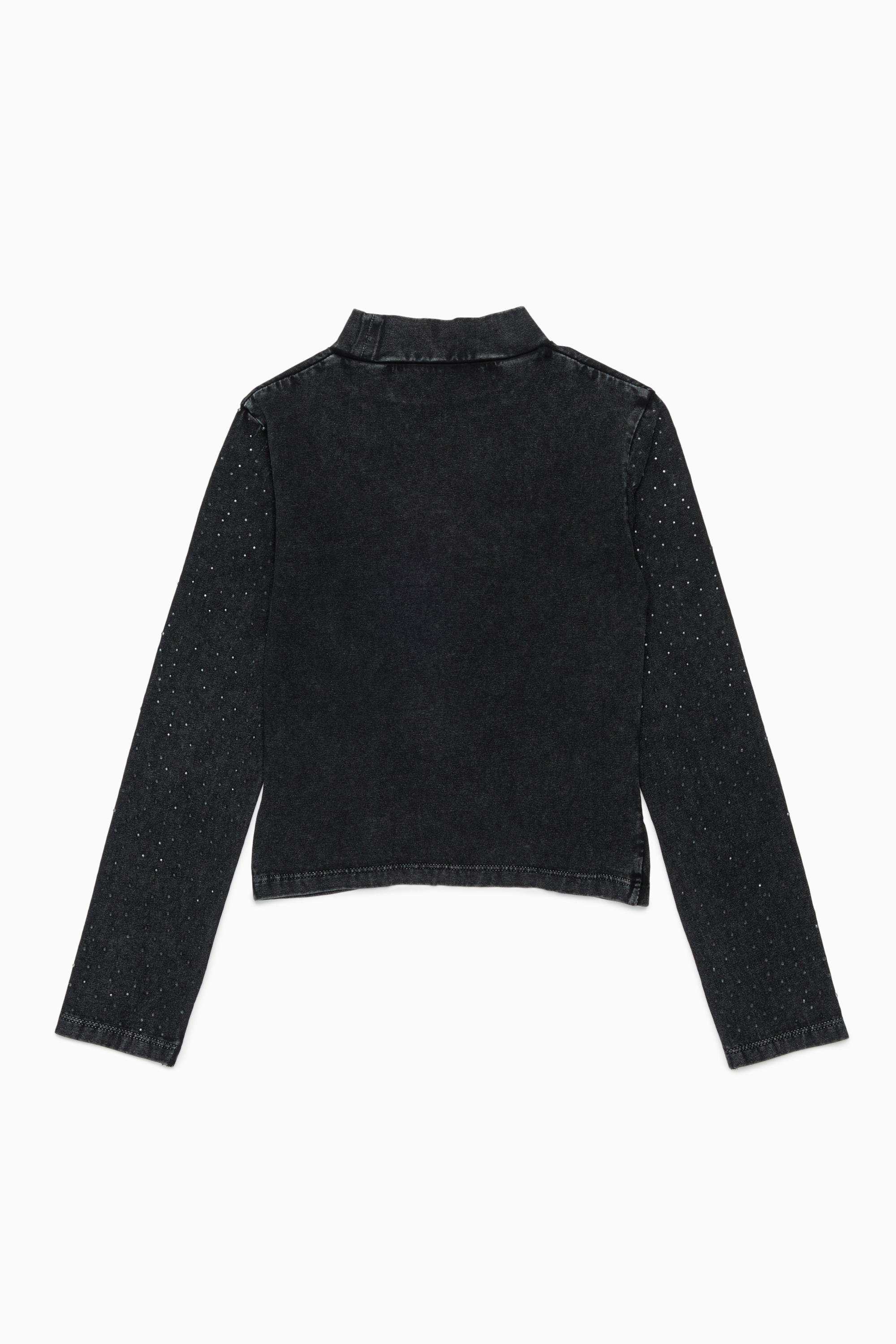 Diesel - TKNOT, Woman's Twist-hem top with rhinestones in Black - 2