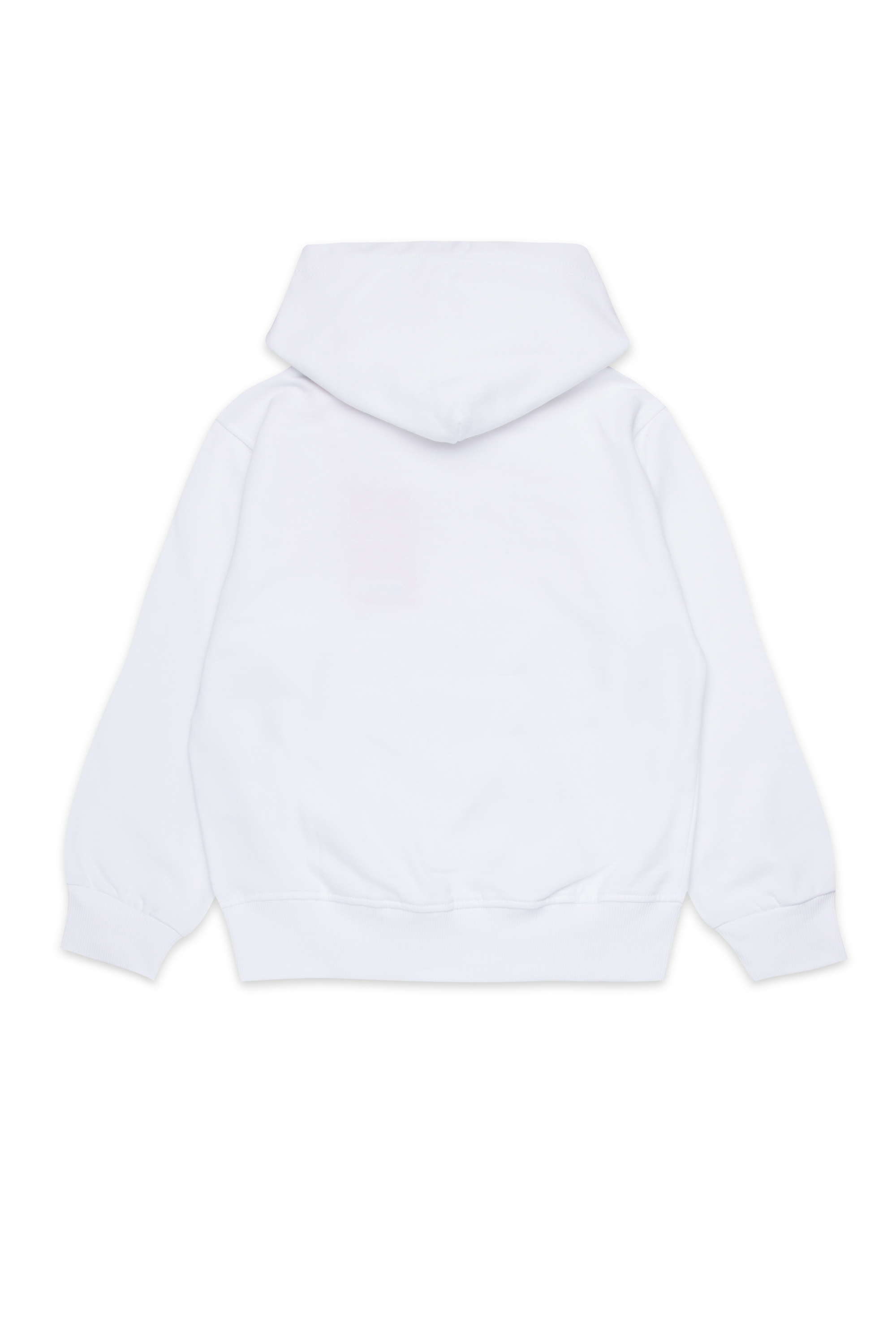 Diesel - SGINNHOODL5 OVER, Man's Hoodie with smudged logo in White - 2