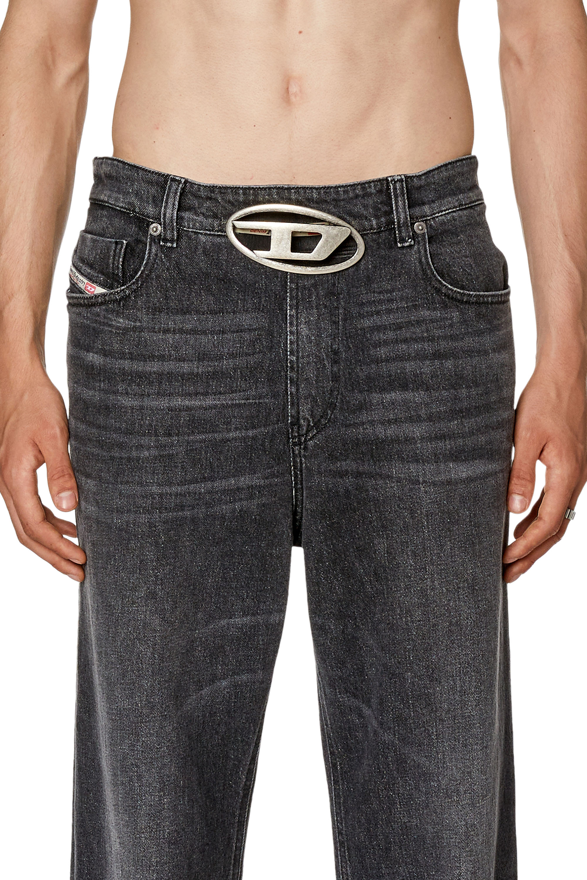 Diesel - 1955 D-Rekiv 0CKAH Straight Jeans, Black/Dark grey - Image 3