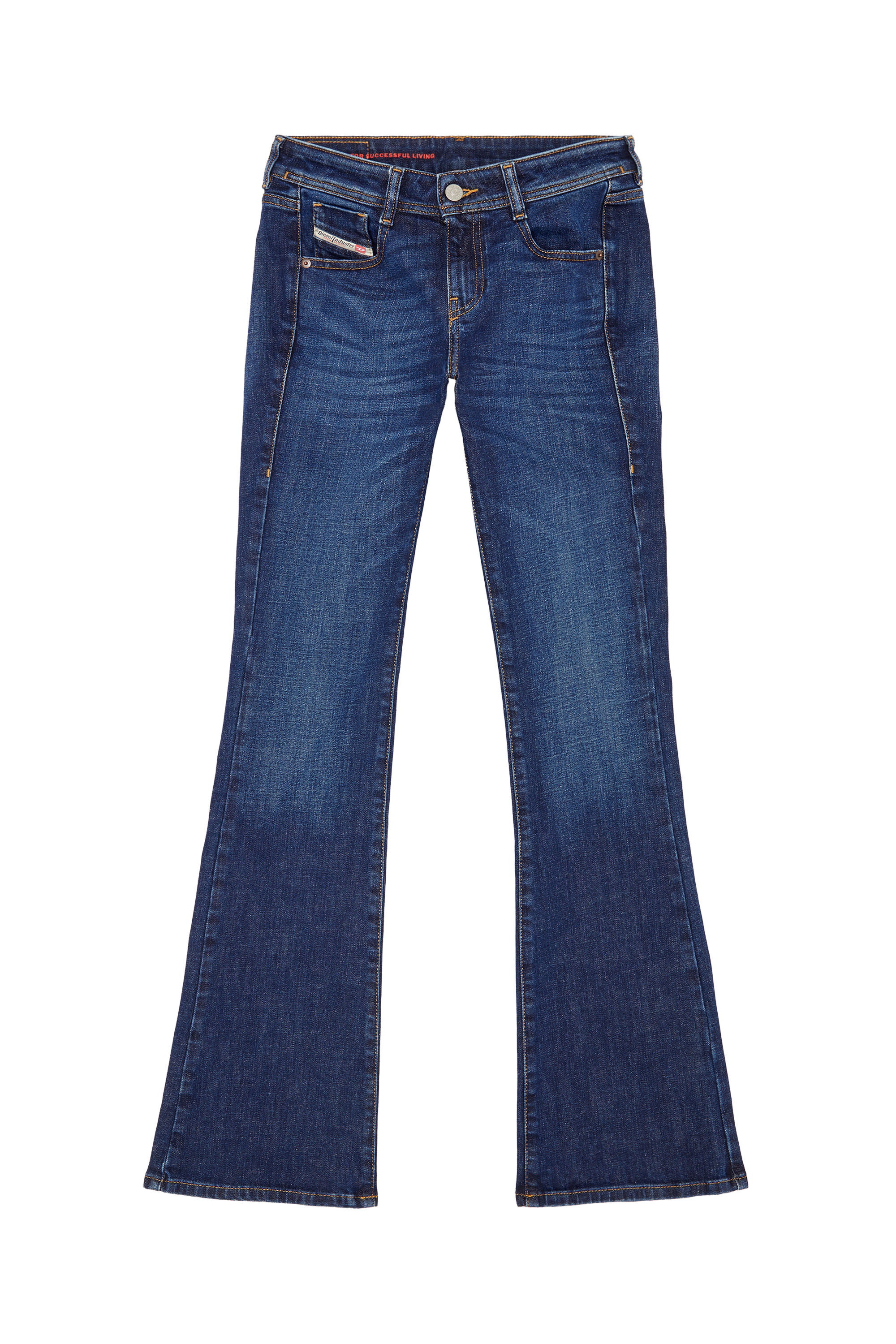 1969 D-Ebbey 09B90 Bootcut and Flare Jeans, Dark Blue