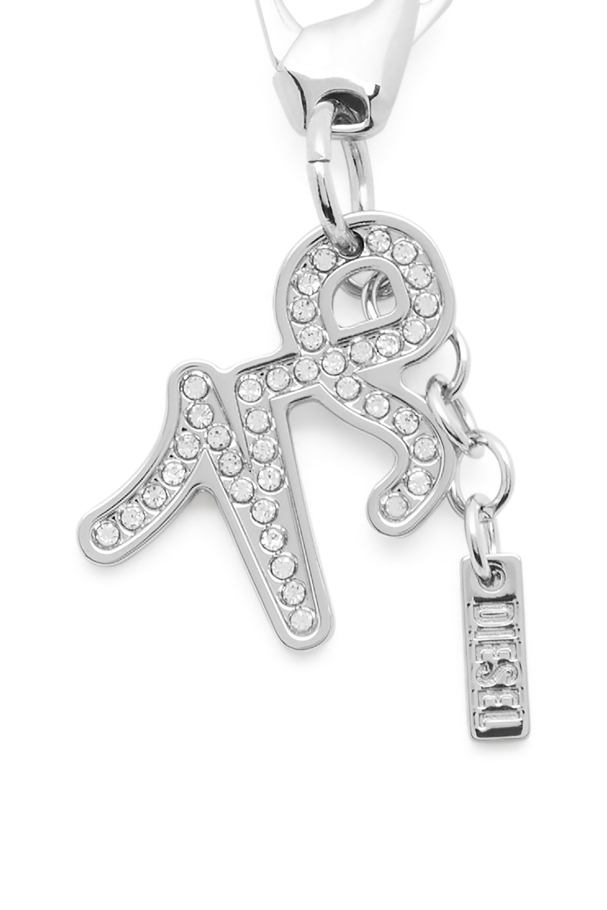 Diesel - CHARM CAPRICORN, Unisex's Metal Capricorn charm with rhinestones in Silver - 3