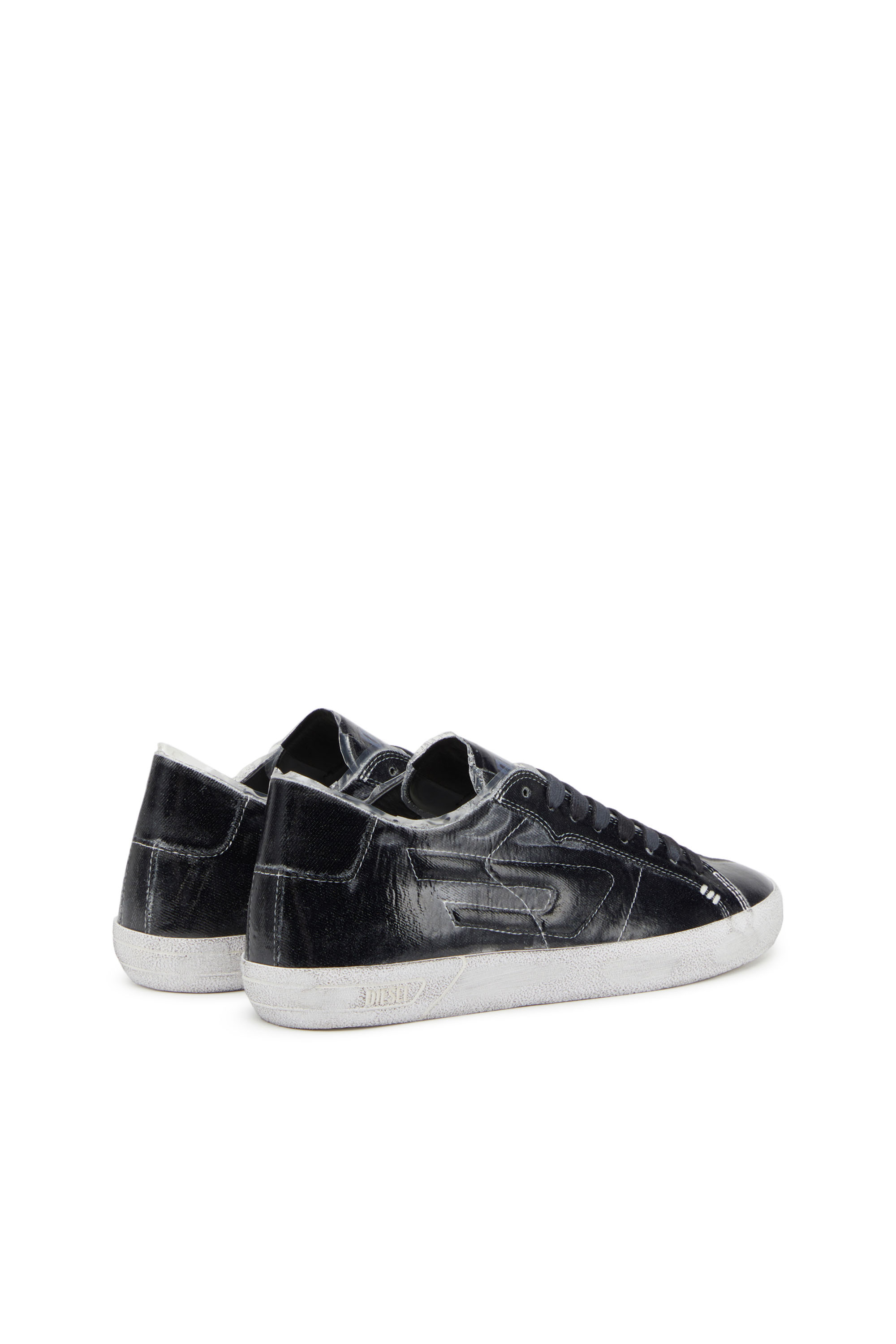 S-LEROJI LOW W, Black Diesel - S-LEROJI LOW W, Woman's S-Leroji Low W - Canvas sneakers with TPU overlay in Black - 3