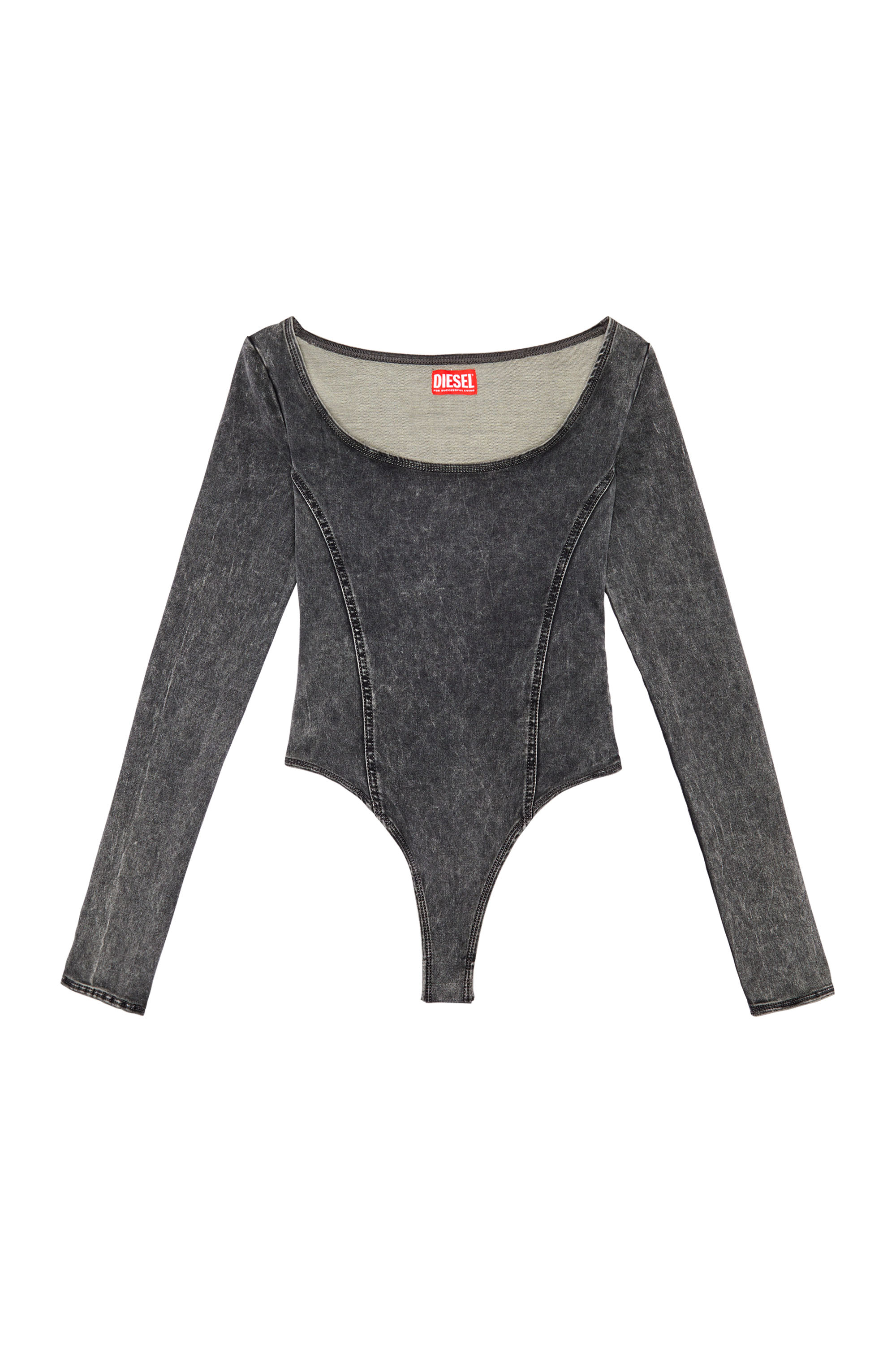 Diesel - D-CHO TRACK DENIM BODYSUIT, Dark Blue - Image 3