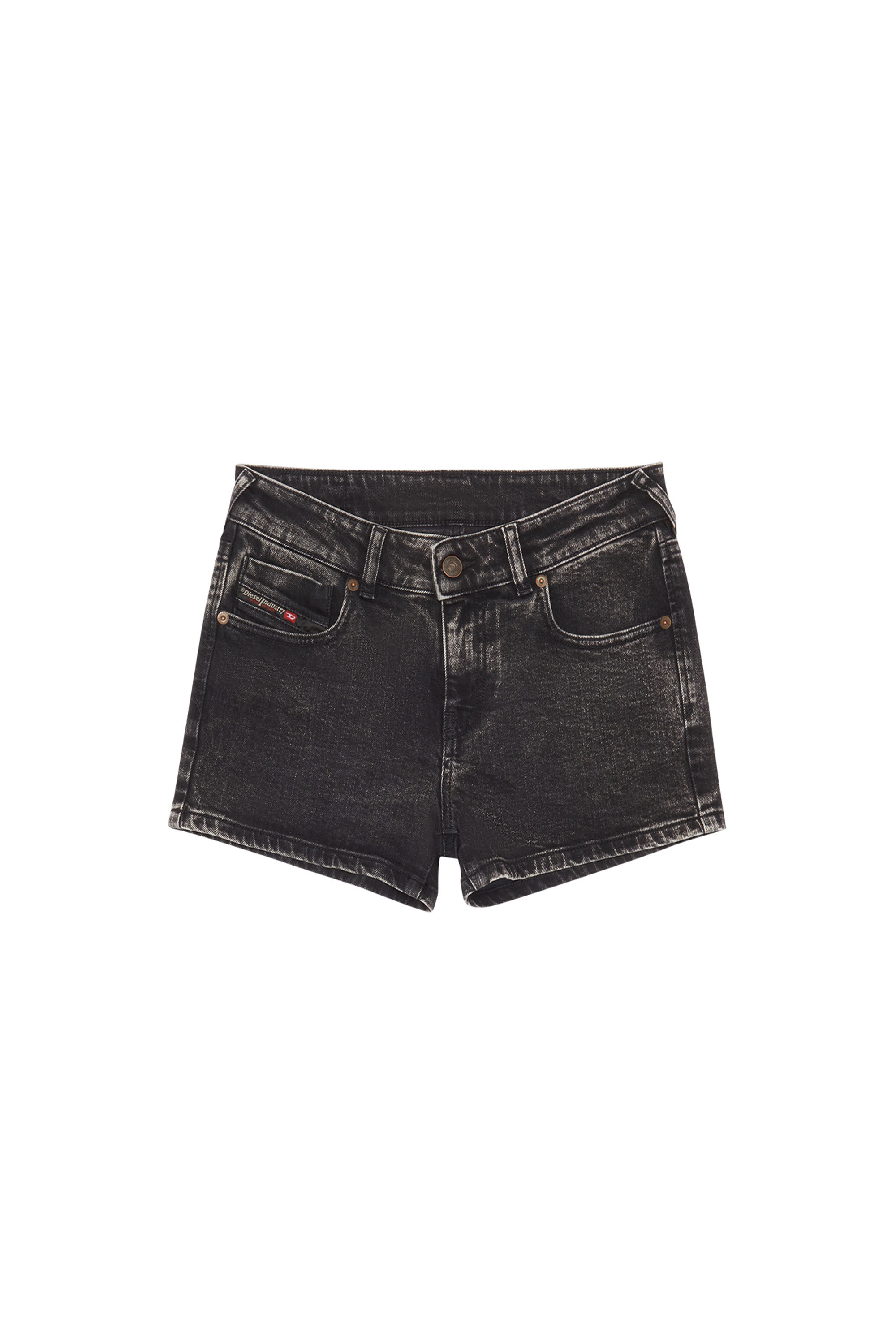 Diesel - DE-LYLA SHORT PANTS, Black/Dark grey - Image 3