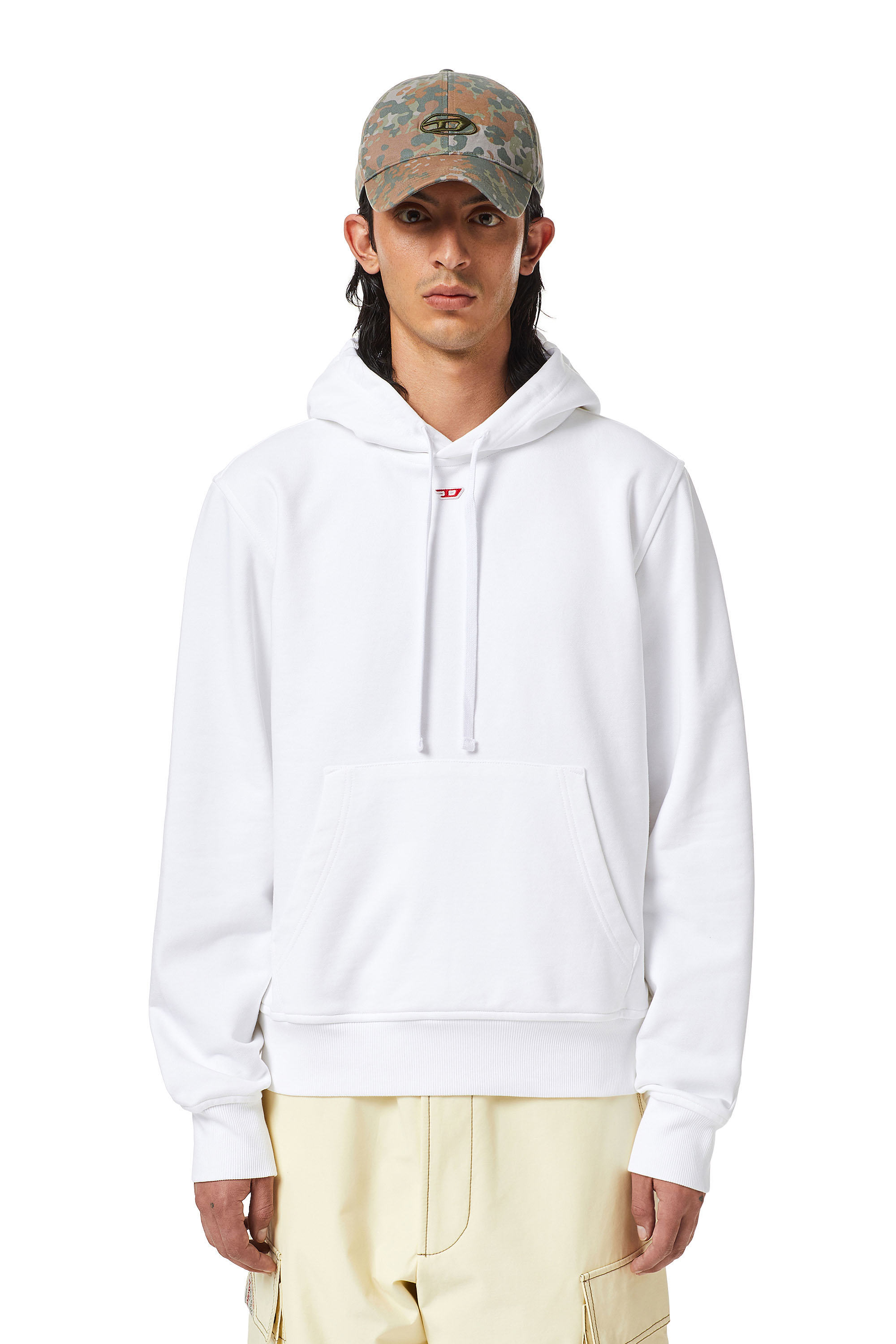 Diesel - S-GINN-HOOD-D, White - Image 1