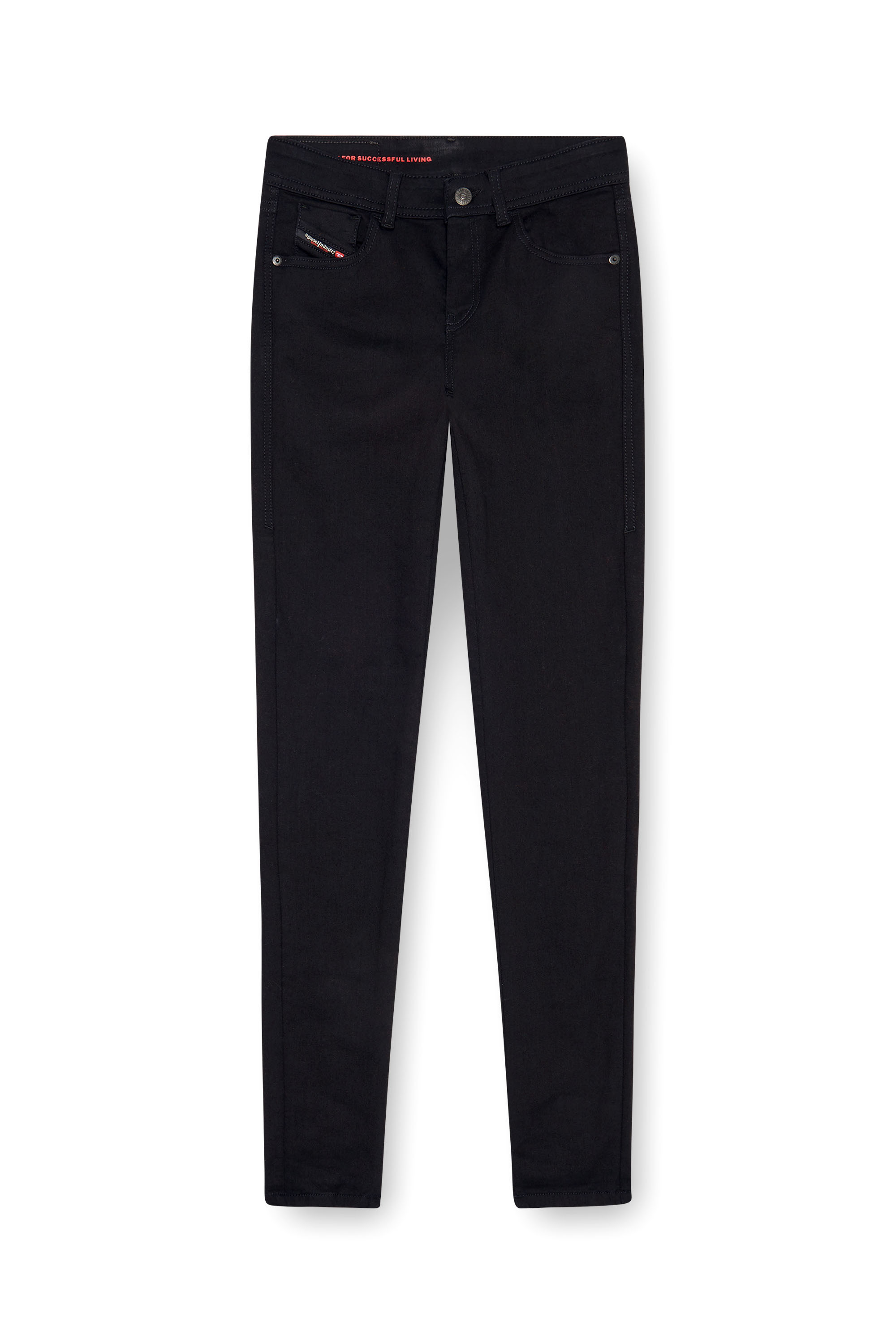 Skinny Jeans 2017 Slandy 069EF, Black/Dark grey Diesel - Woman's Skinny Jeans 2017 Slandy 069EF, Black/Dark grey - 2