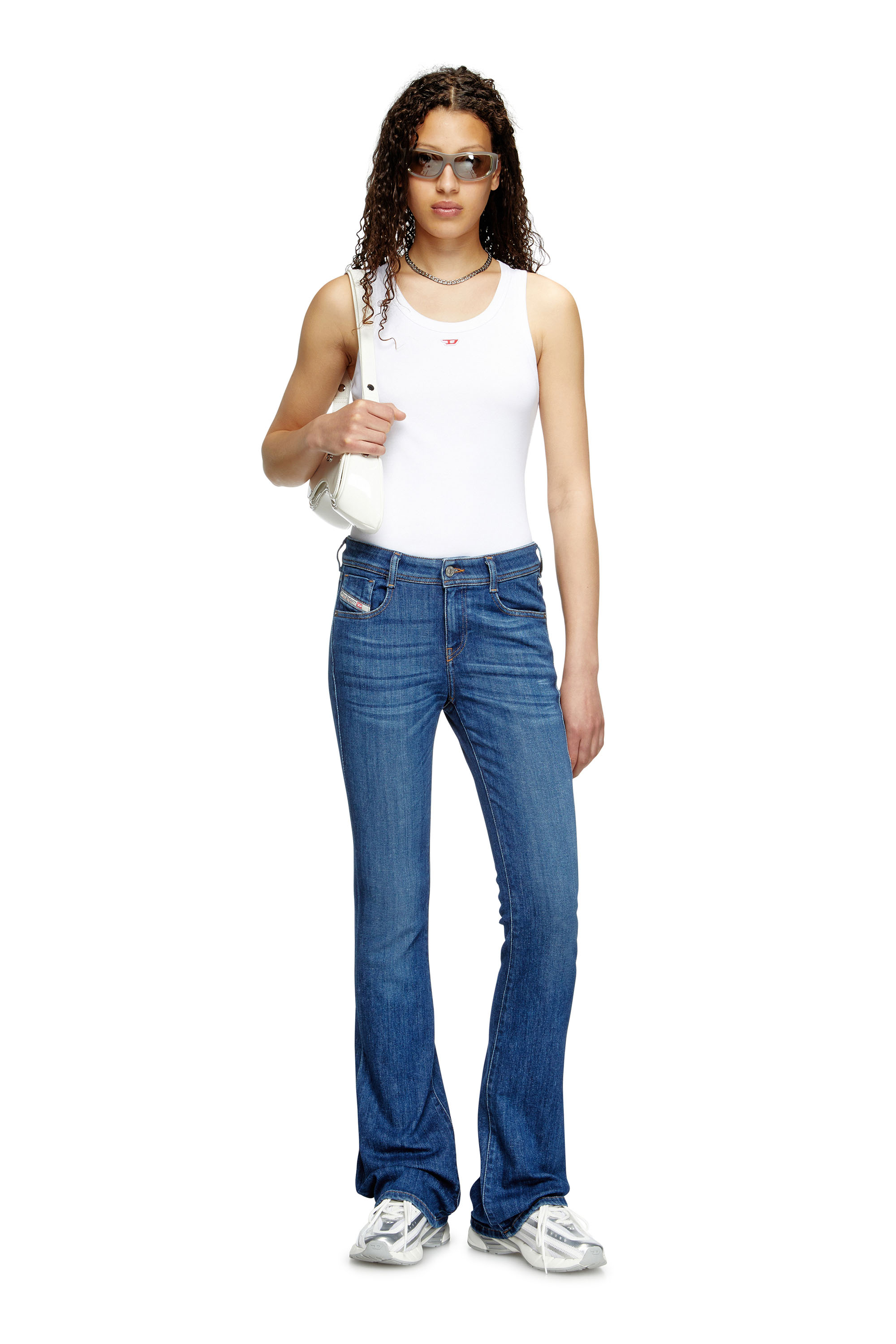 Diesel - Woman's Bootcut Jeans 1969 D-Ebbey 0DBDN, Black/Dark grey - 2