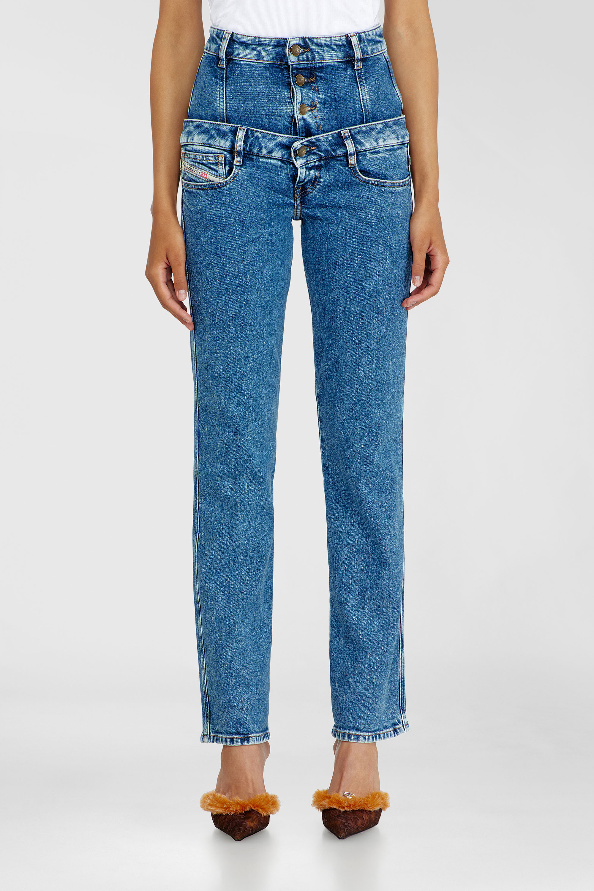 Diesel - Woman's Slim Jeans D-Fynora 007EU, Medium blue - 4