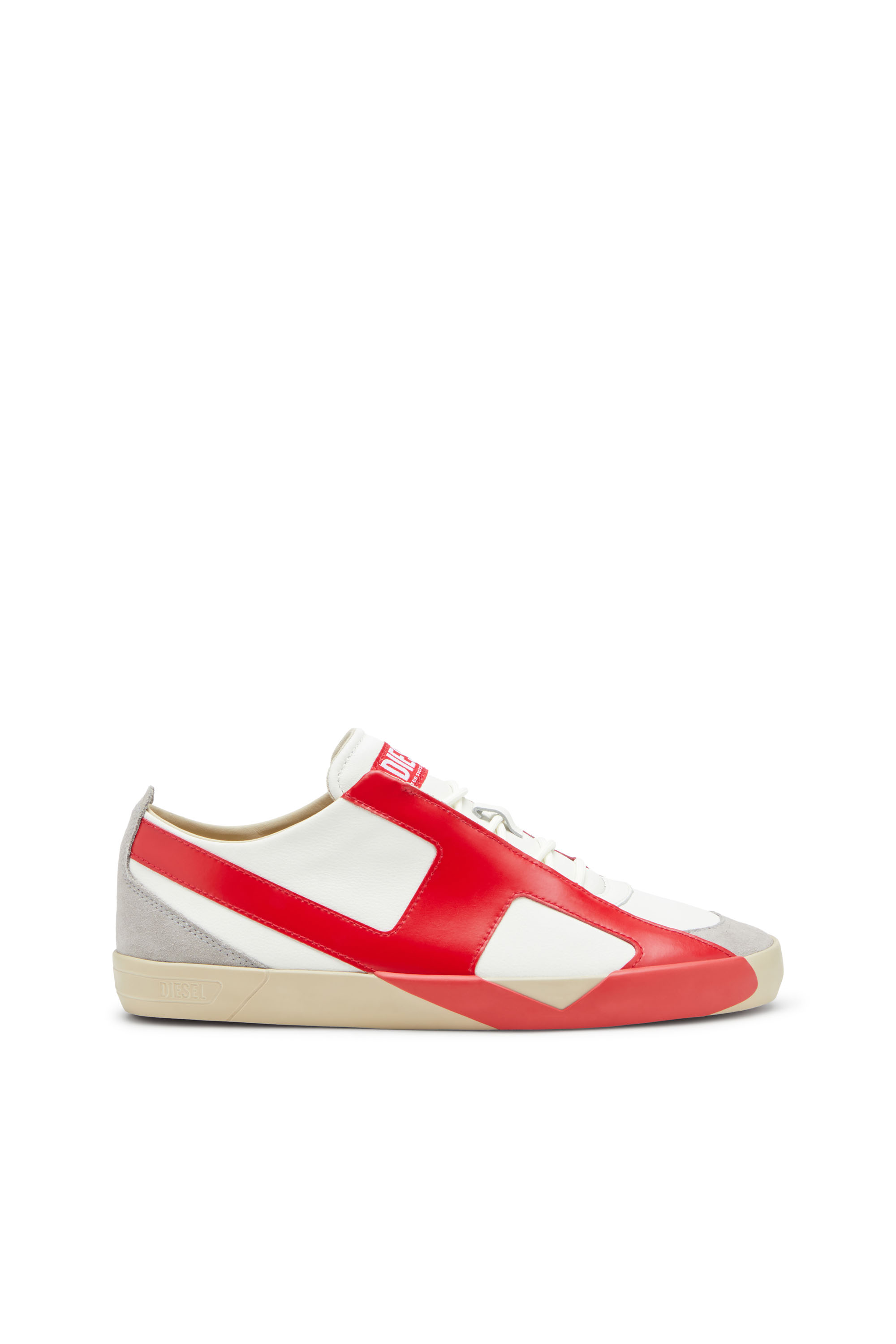 Diesel - S-SLANTE-D LOW, Man's Sneakers in suede and leather with D logo in null - 1