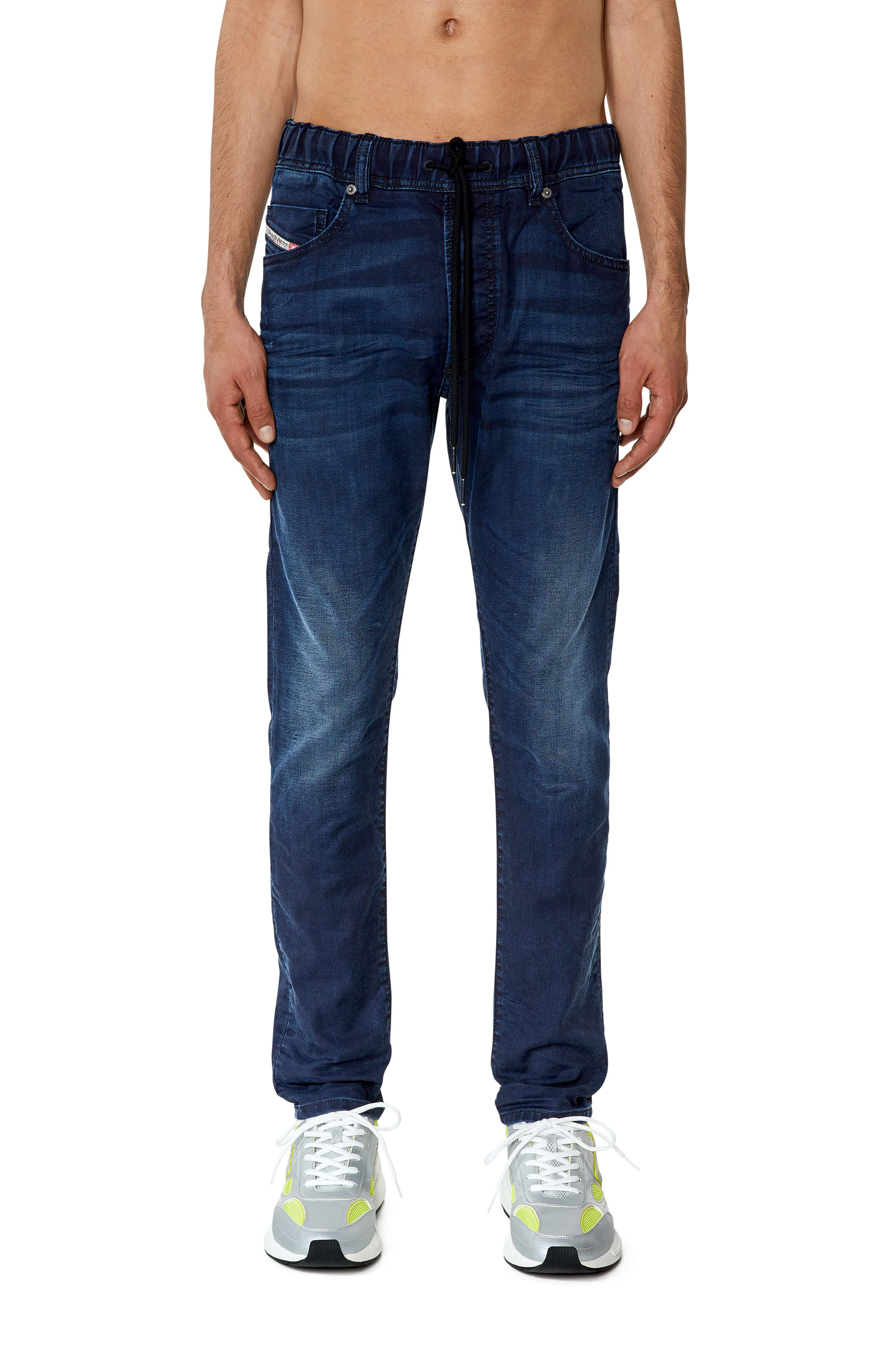 Diesel - Tapered 2030 D-Krooley Joggjeans® 068FB, Dark Blue - Image 1