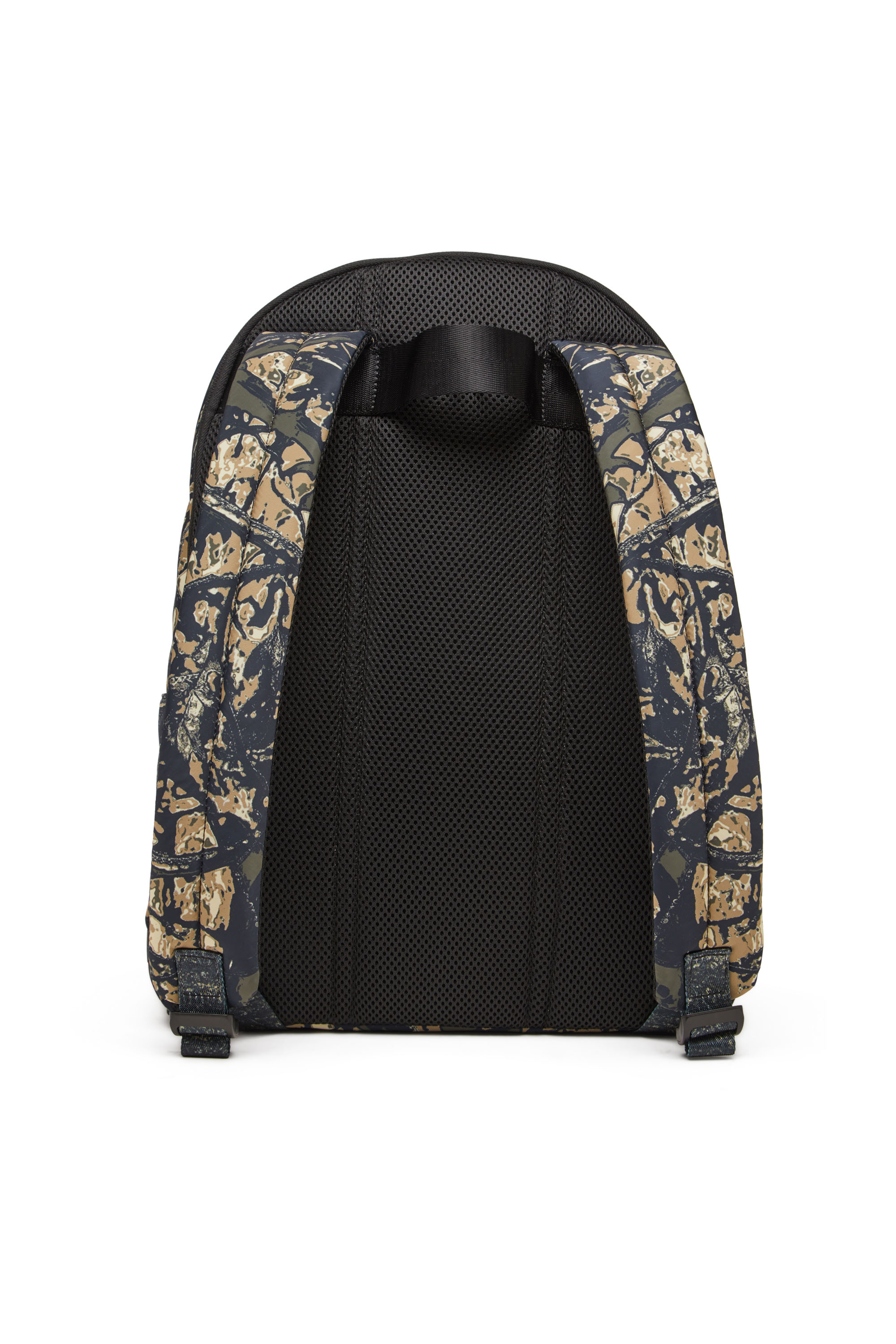 Diesel - D-PACK BACKPACK X, Man's D-Pack-Backpack in camo-print fabric in Military Green - 5