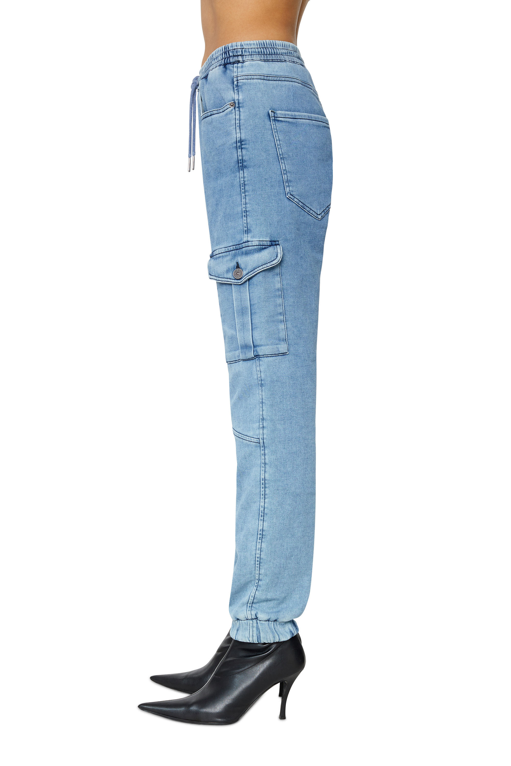 Diesel - D-Ursy Track Denim 069ZR Slim, Light Blue - Image 4