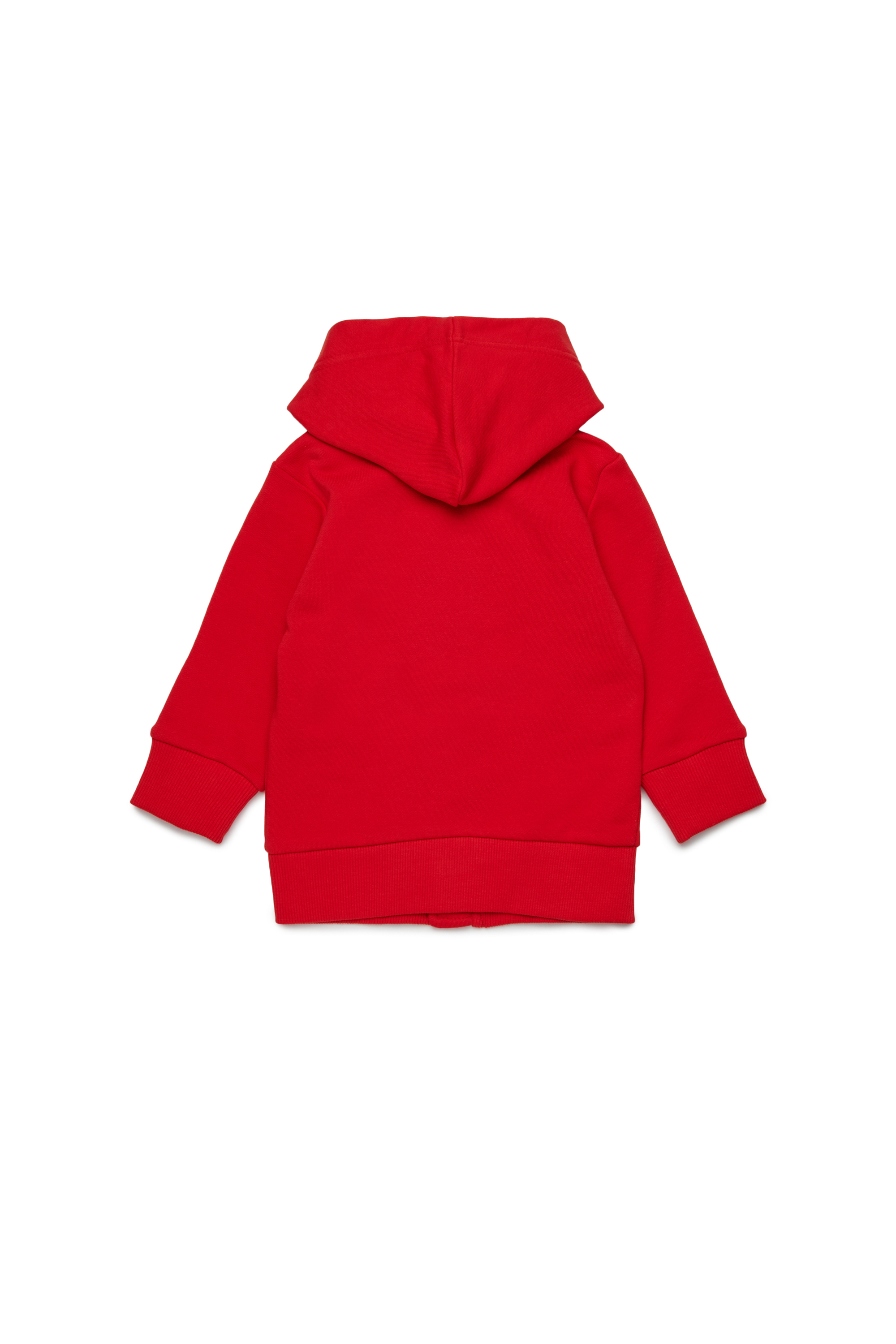 Diesel - SPRAVONB, Man's Cotton hoodie with full zip in Red - 2