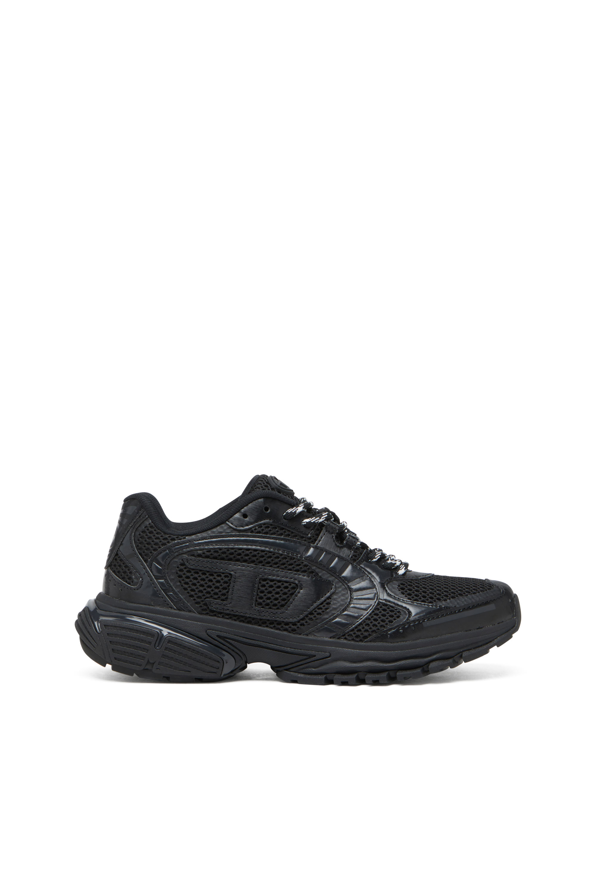 S-PRO-V-DENSE LOW, Black Diesel - S-PRO-V-DENSE LOW, Man's S-Pro-V-Dense-Mesh sneakers with Oval D logo in Black - 1