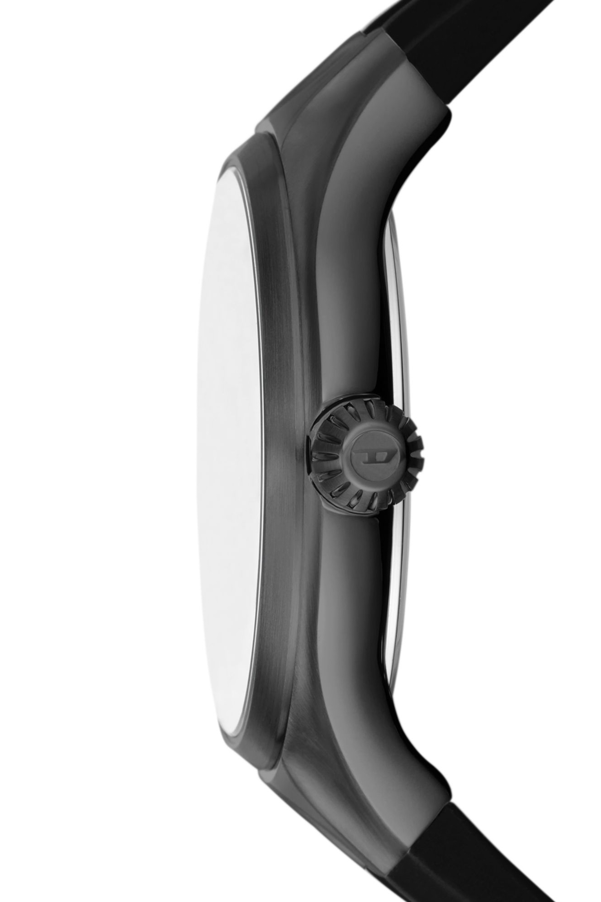 Diesel - DZ2201, Man Streamline three-hand black silicone watch in Black - Image 3