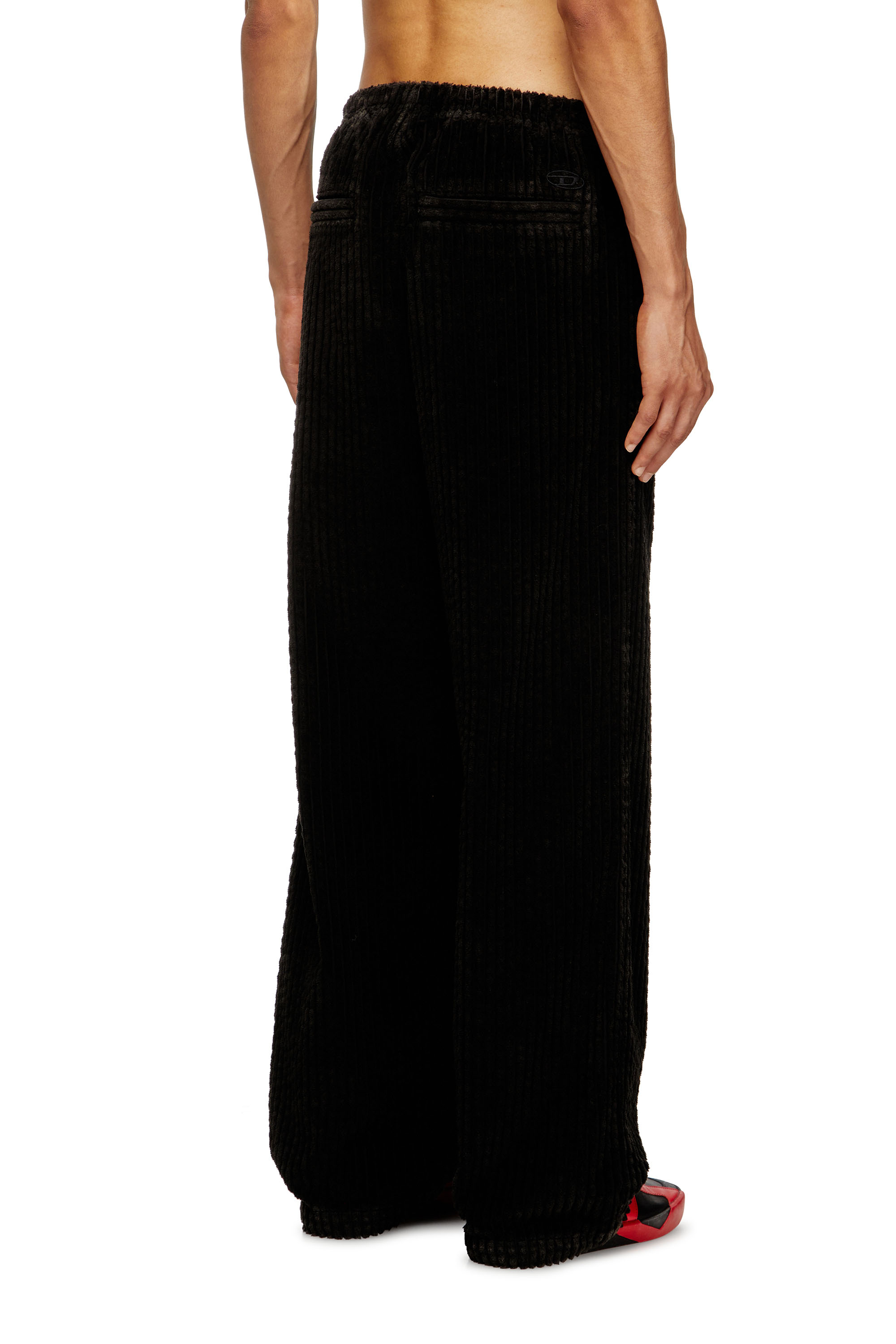 P-MARTIAL, Brown Diesel - P-MARTIAL, Man's Corduroy pants with drawstring in Brown - 4