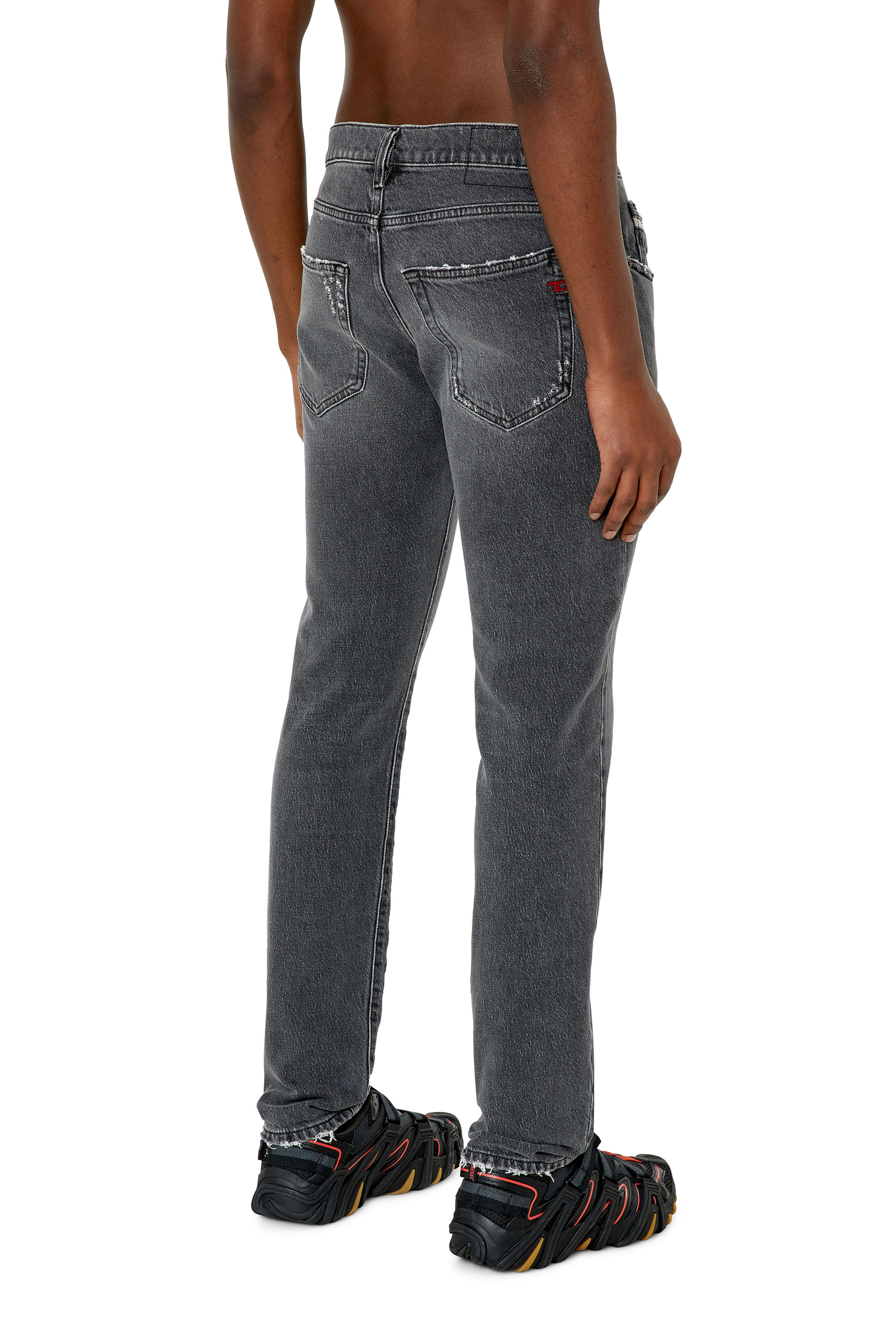 Diesel - Slim Jeans 2019 D-Strukt 09E75, Black/Dark grey - Image 2