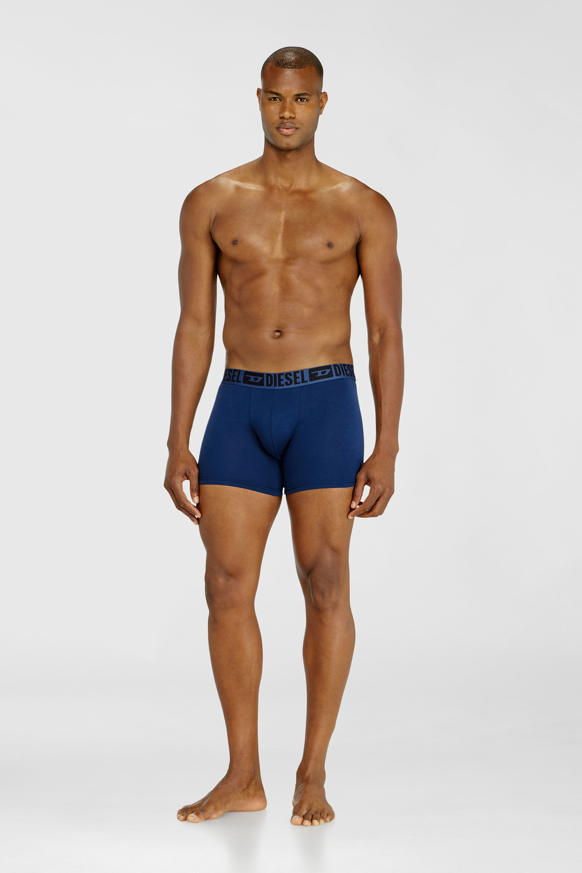 Three-pack boxer briefs in stretch cotton