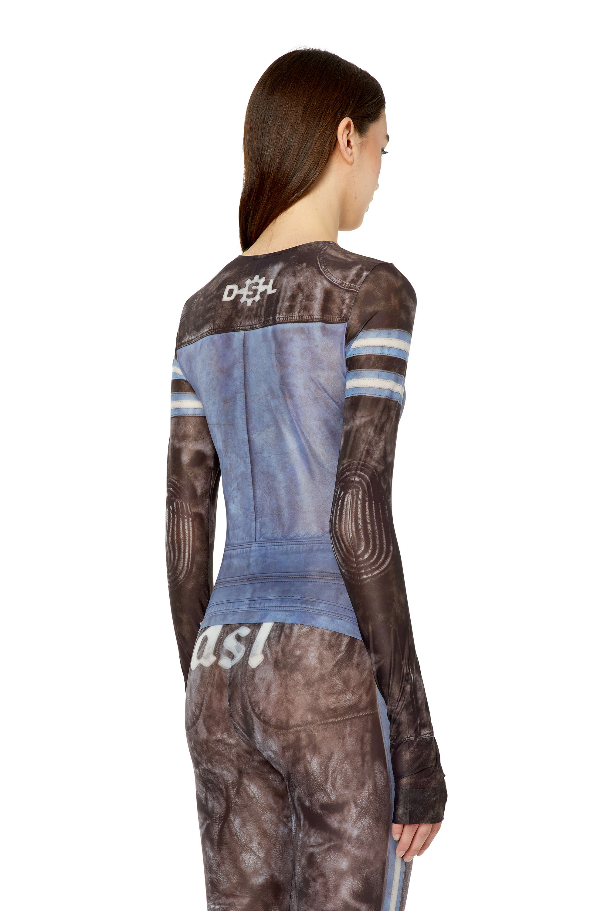 Diesel - T-CLAUZI, Black/Blue - Image 4