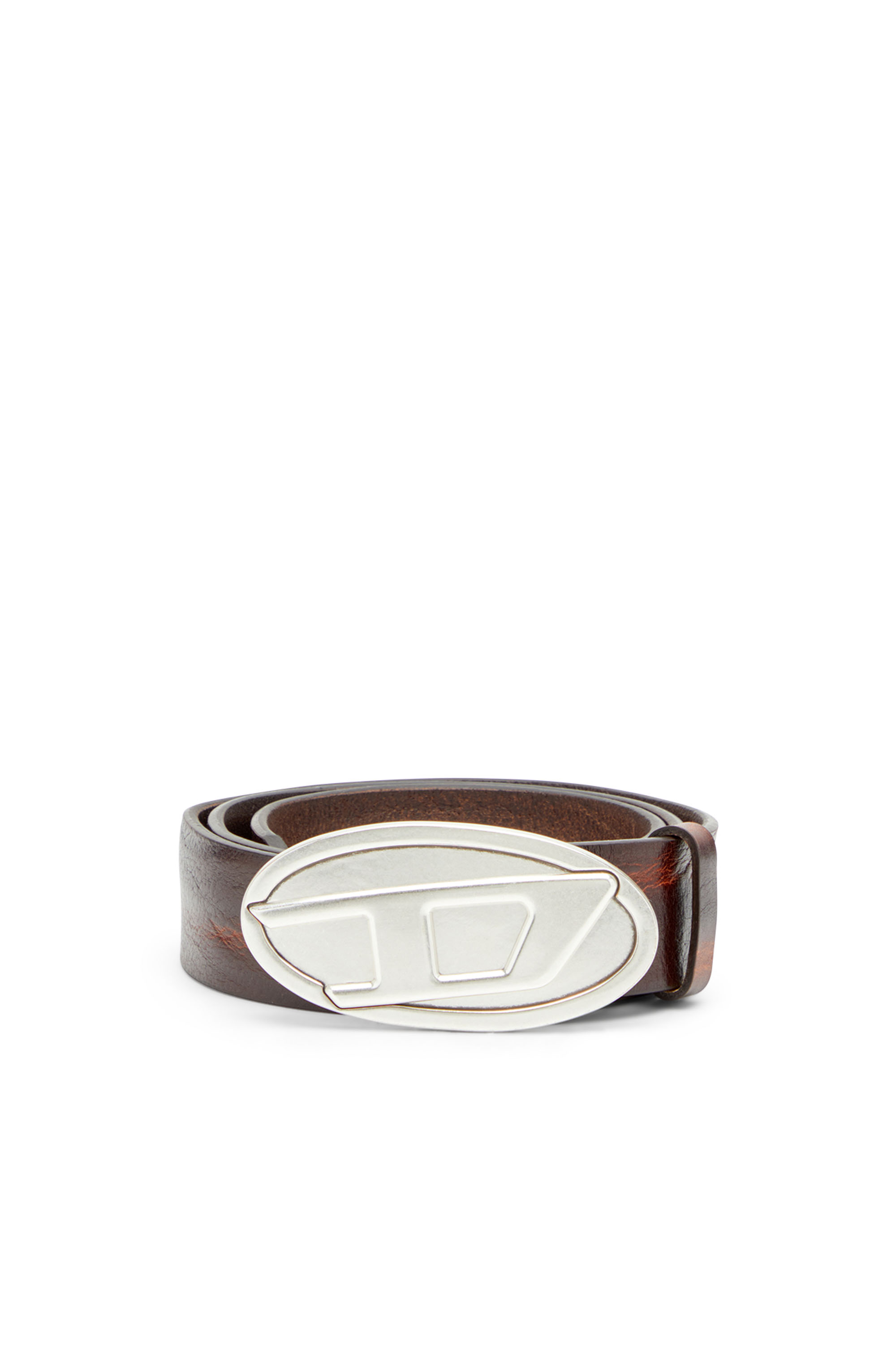 Diesel - B-1DR 2.0, Man's 4cm belt in waxed leather in null - 1