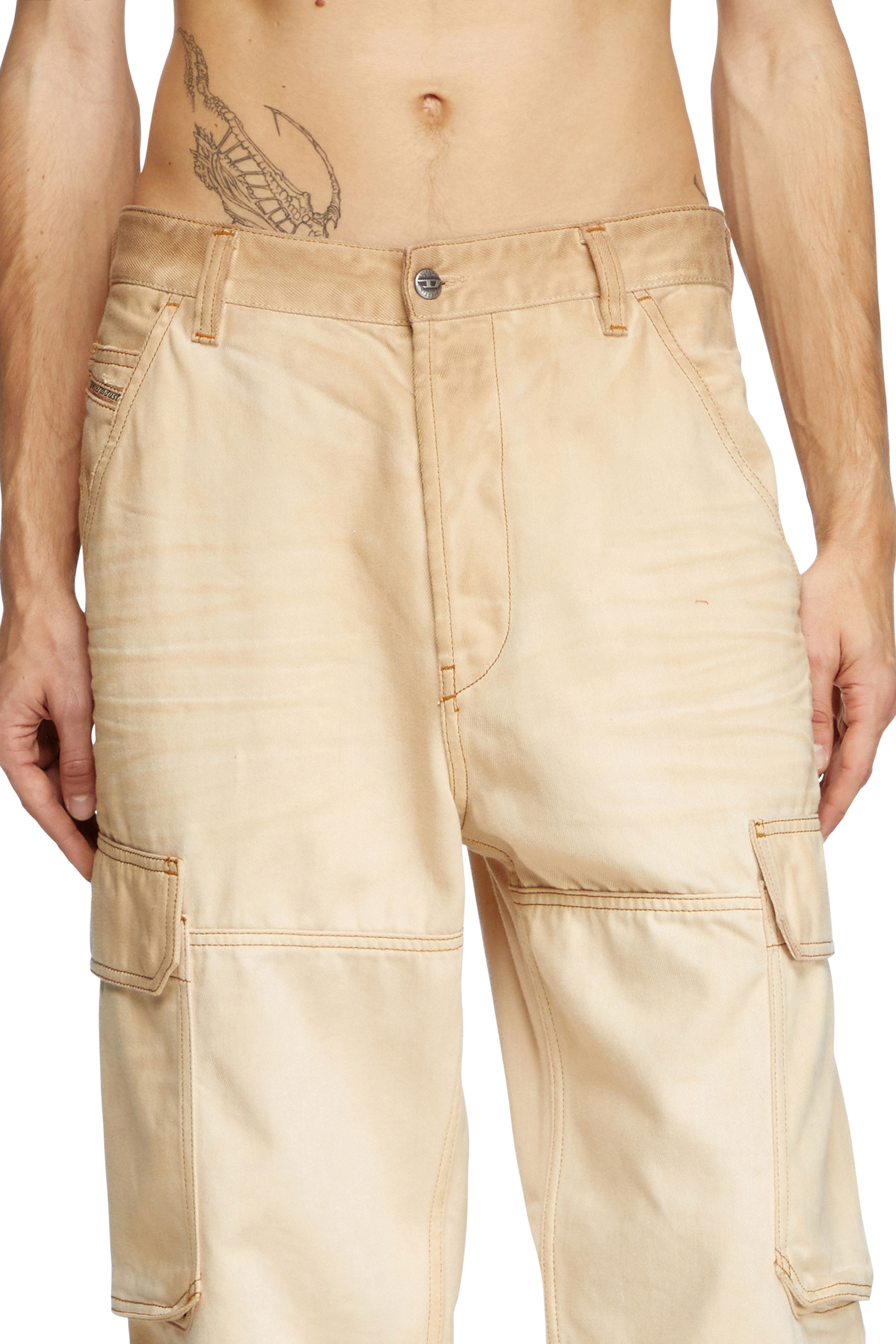 Diesel - Man's Regular Jeans D-Uty 09L26, Beige - 4