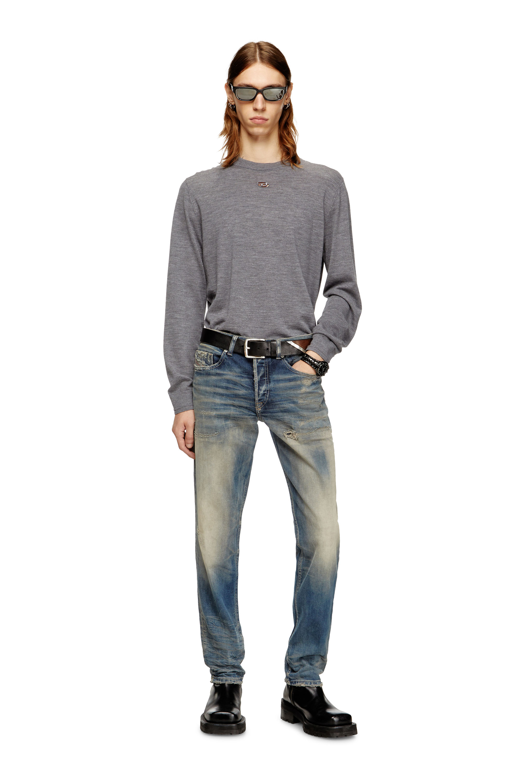 Diesel - Man's Regular Jeans 2023 D-Finitive 09M18, Medium blue - 2