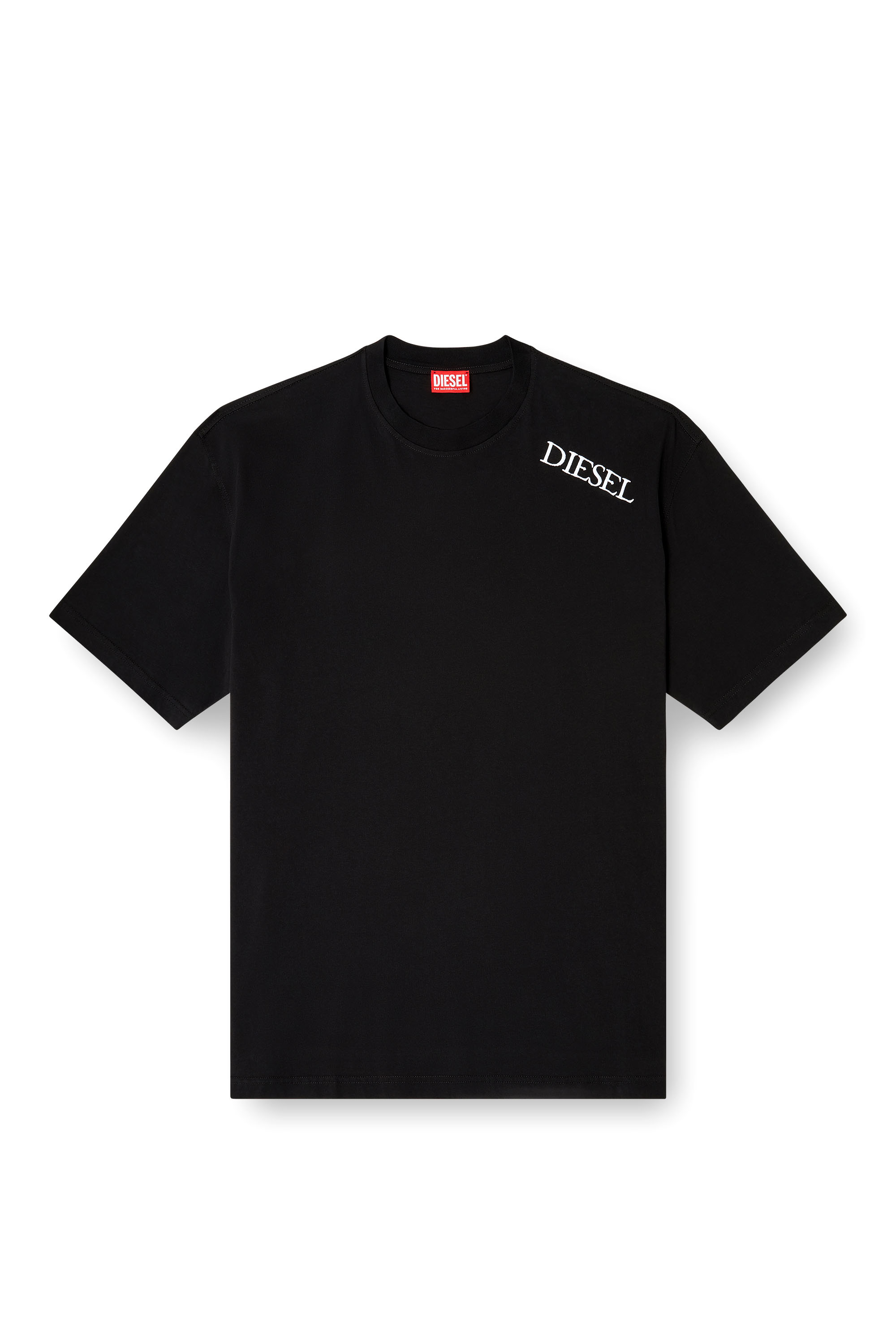Diesel - T-BOGGY-T5, Man's Loose fit t-shirt with graphic print and logo in Black - 3