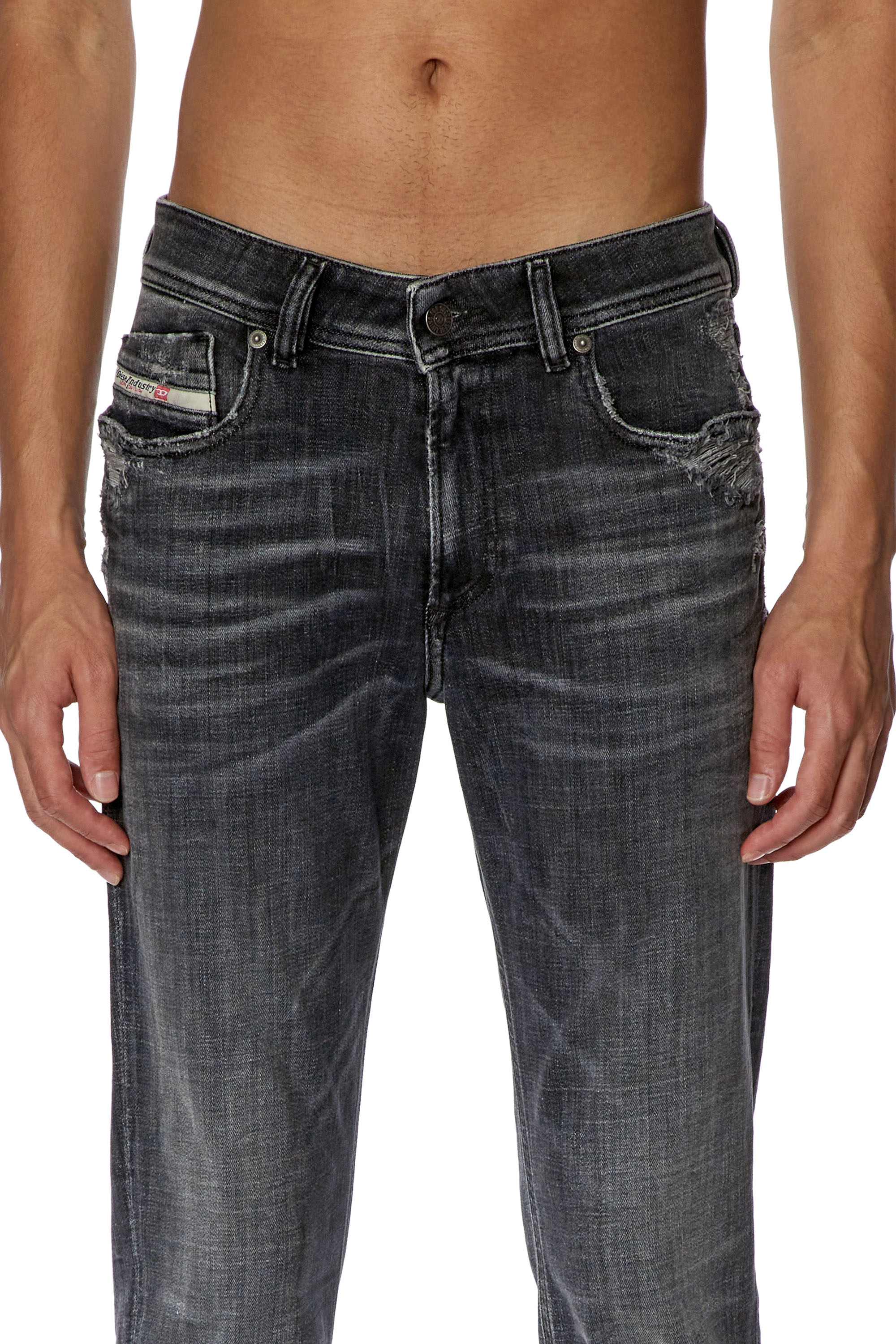 Diesel - Skinny Jeans 1979 Sleenker 09G37, Black/Dark grey - Image 3