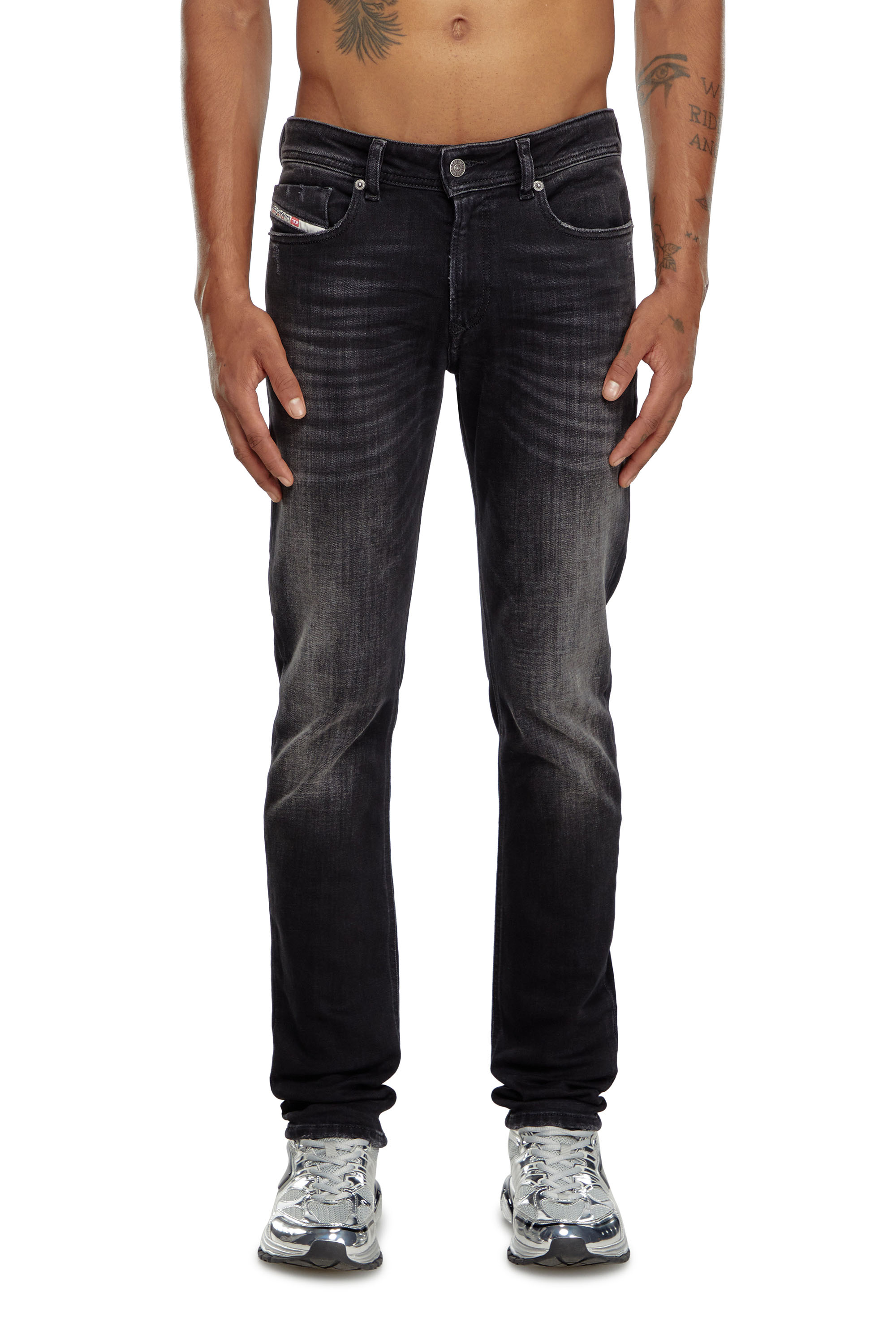 Diesel - Man Skinny Jeans 1979 Sleenker 09K11, Black/Dark grey - Image 1