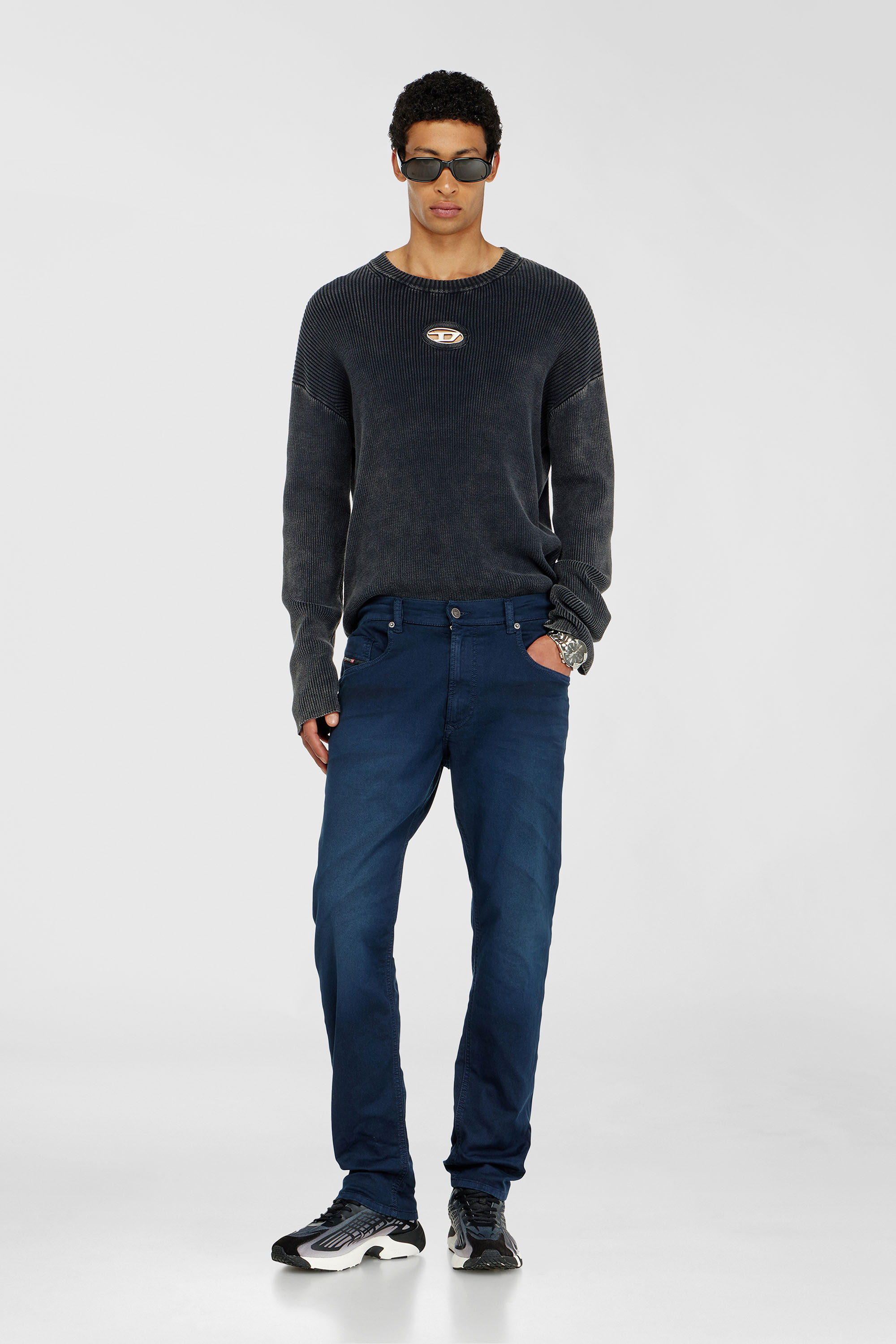 Diesel - Man's Regular 2032 D-Krooley-BW Joggjeans&reg; 0670M, Dark Blue - 1