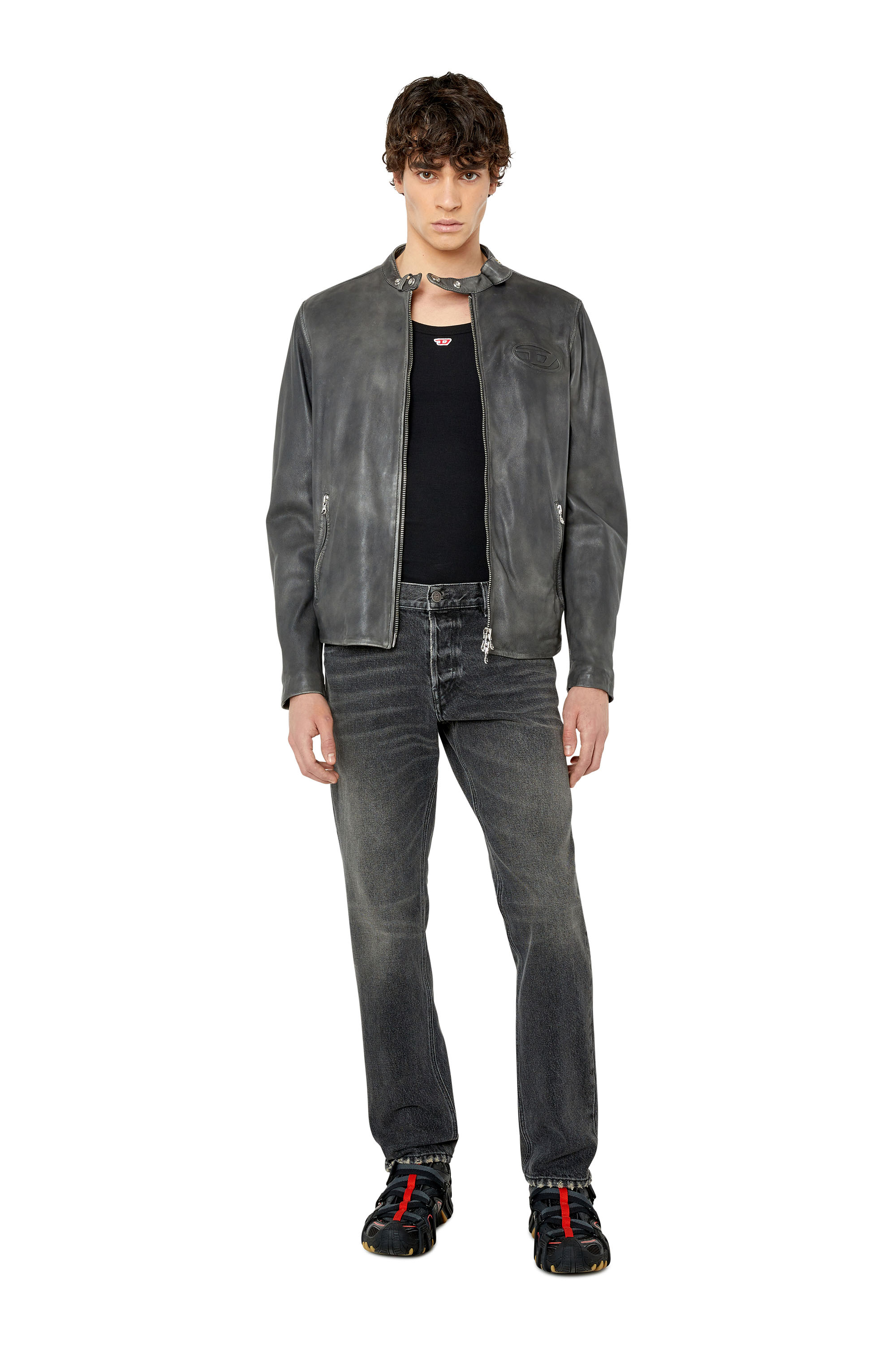 Diesel - 1995 D-Sark 007K8 Straight Jeans, Black/Dark grey - Image 4