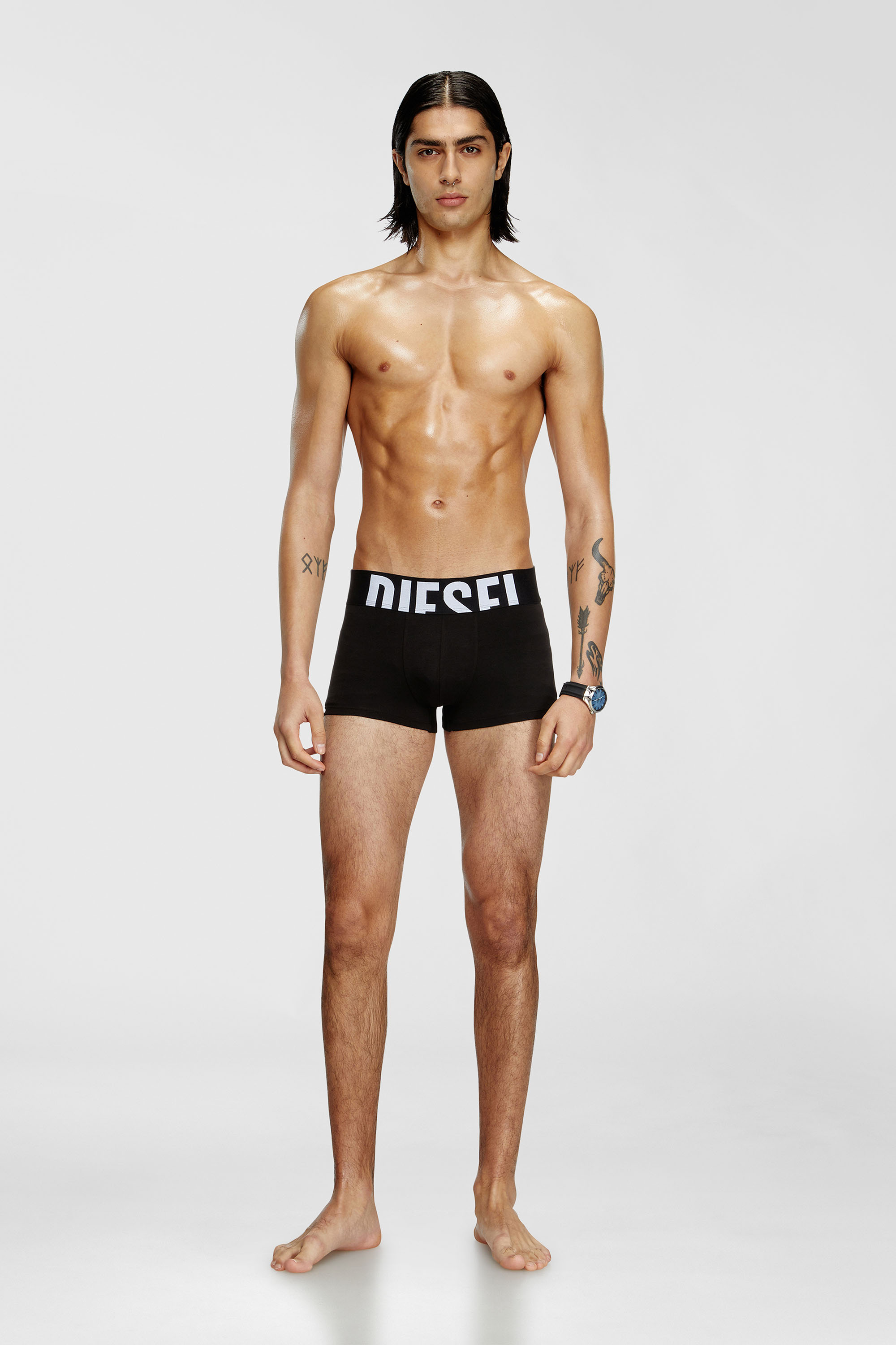 Three-pack boxer briefs in stretch cotton