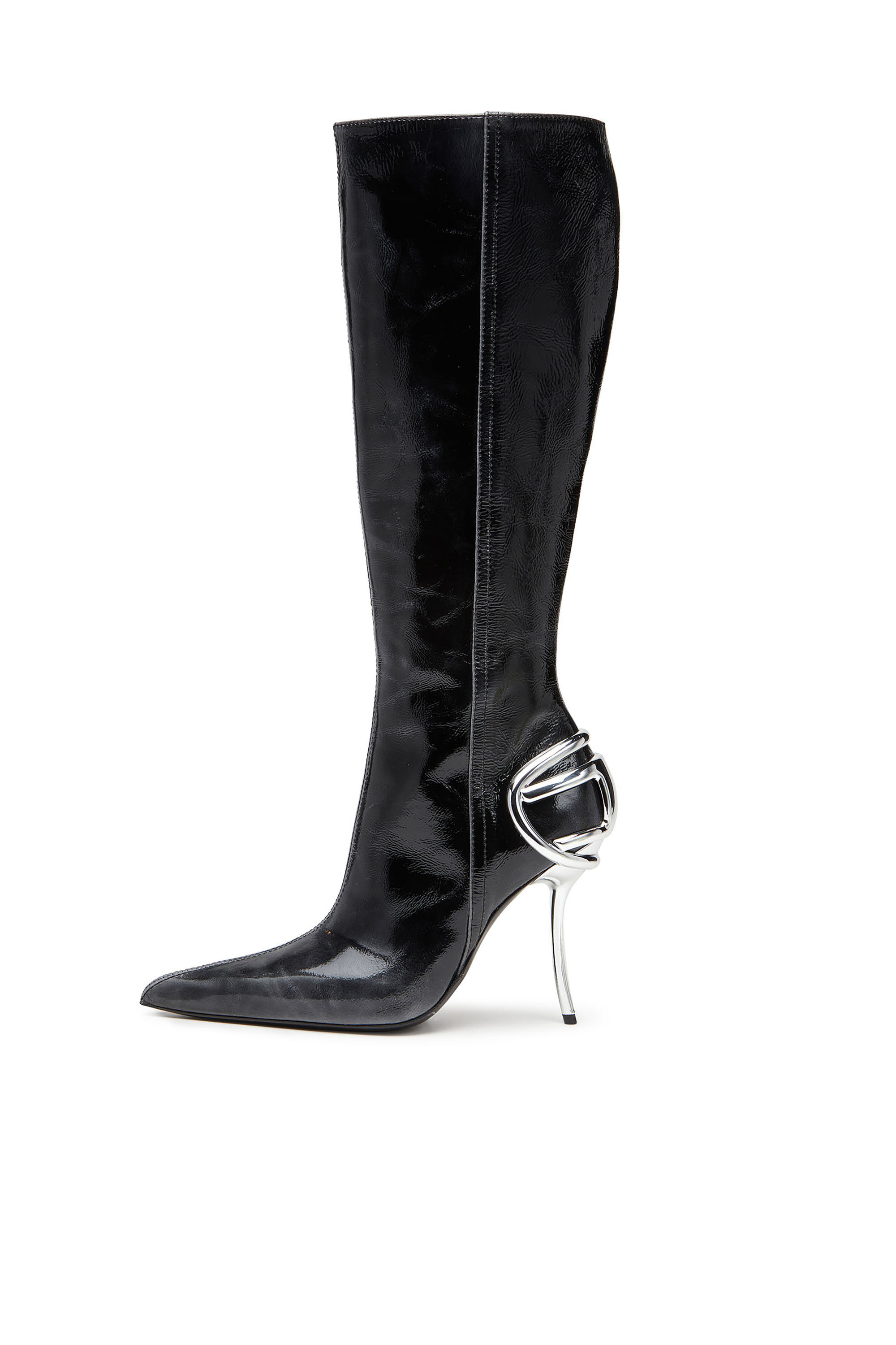 D-TEN&HALF HB, Black Diesel - D-TEN&HALF HB, Woman's D-Ten&Half - Knee-high leather boots in Black - 6