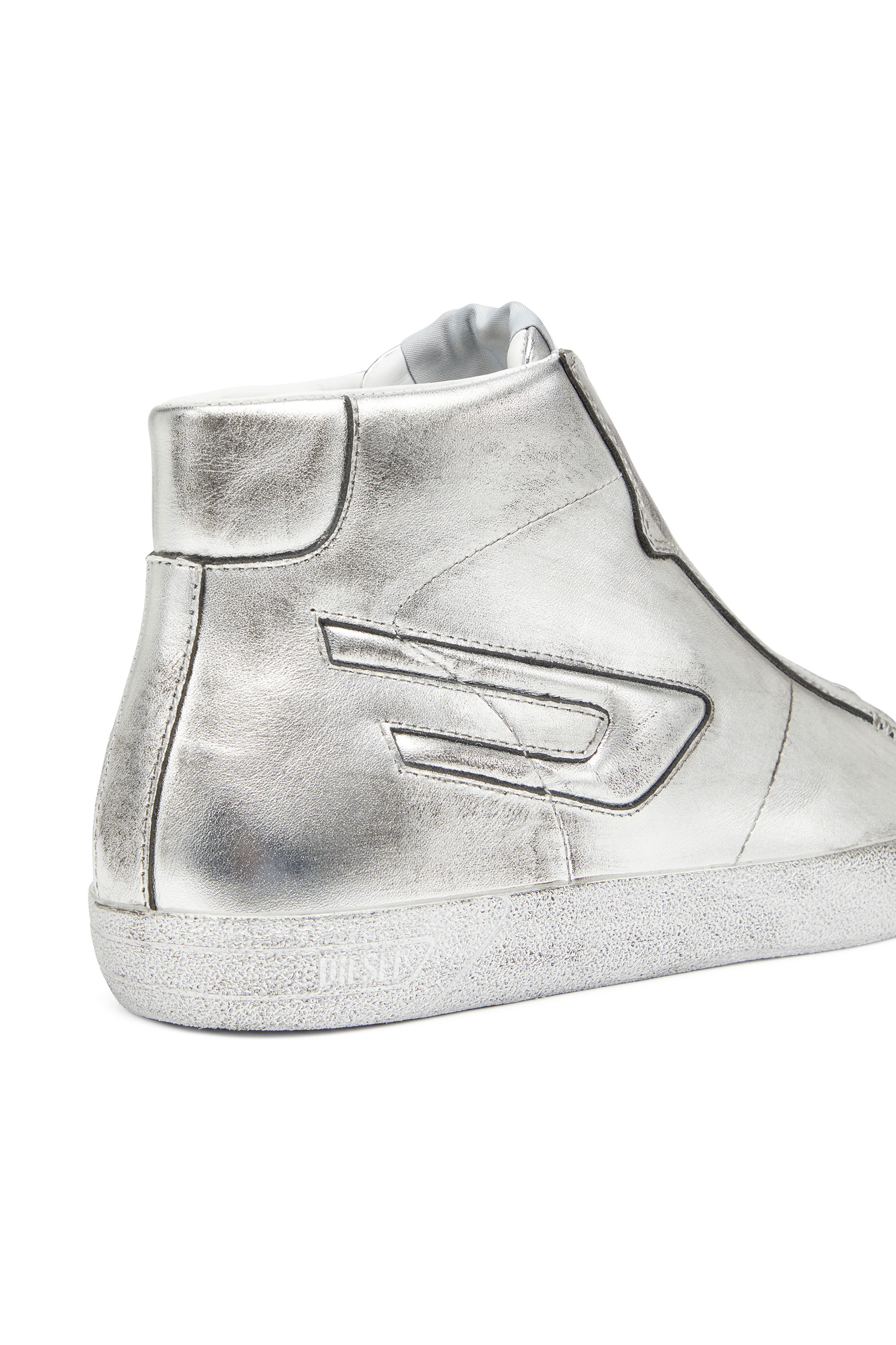 Diesel - S-LEROJI ZIP MID W, Silver - Image 6