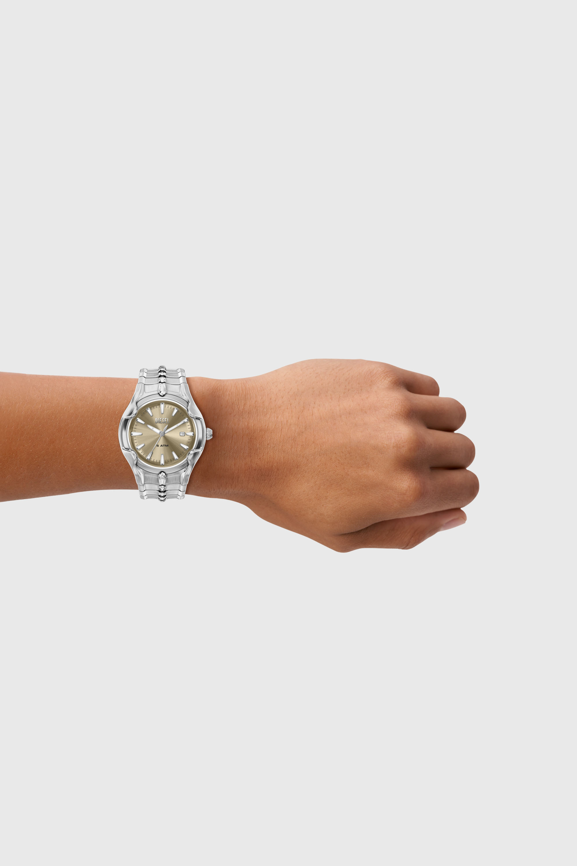 Diesel - DZ2234 WATCH, Man's Vert Stainless Steel Watch in Silver - 5