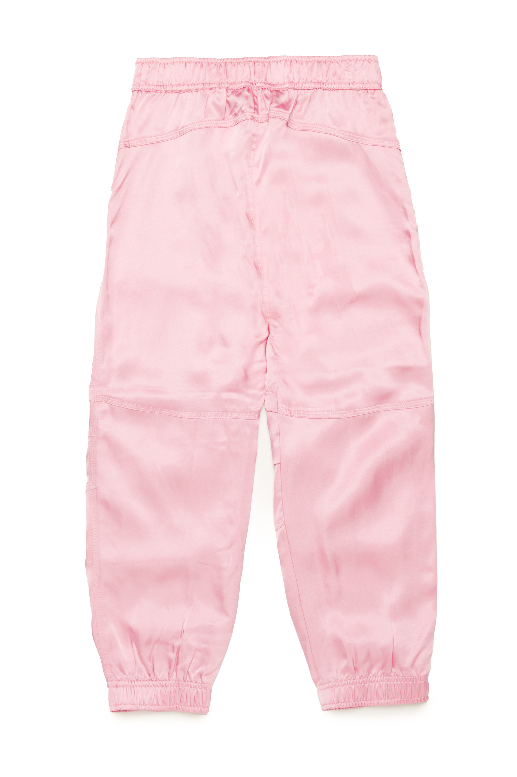 Diesel - PMIRTAS, Woman's Satin cargo pants with Oval D in Pink - 2