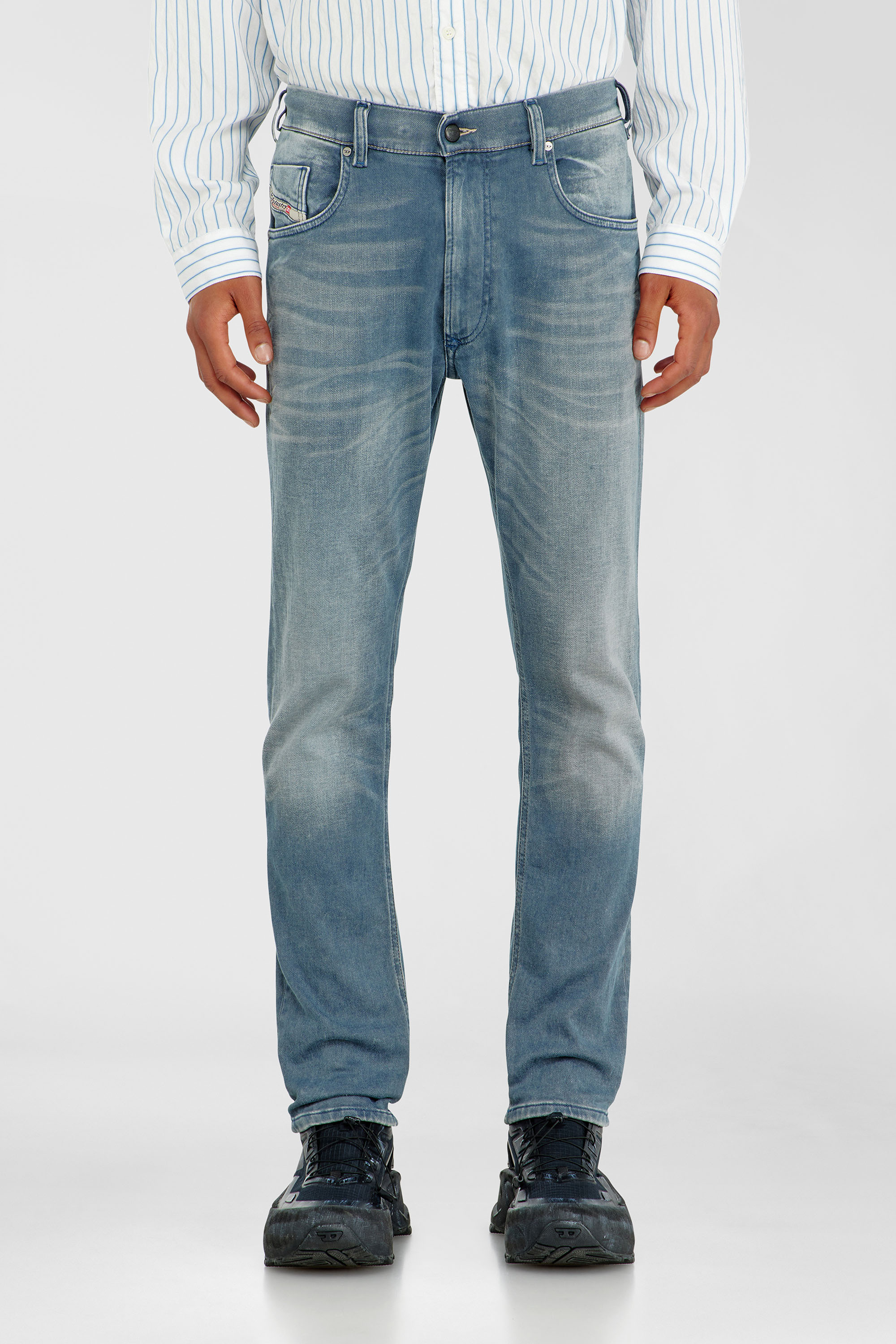 Diesel - Man's Regular 2032 D-Krooley-BW Joggjeans&reg; 09P91, Light Blue - 2