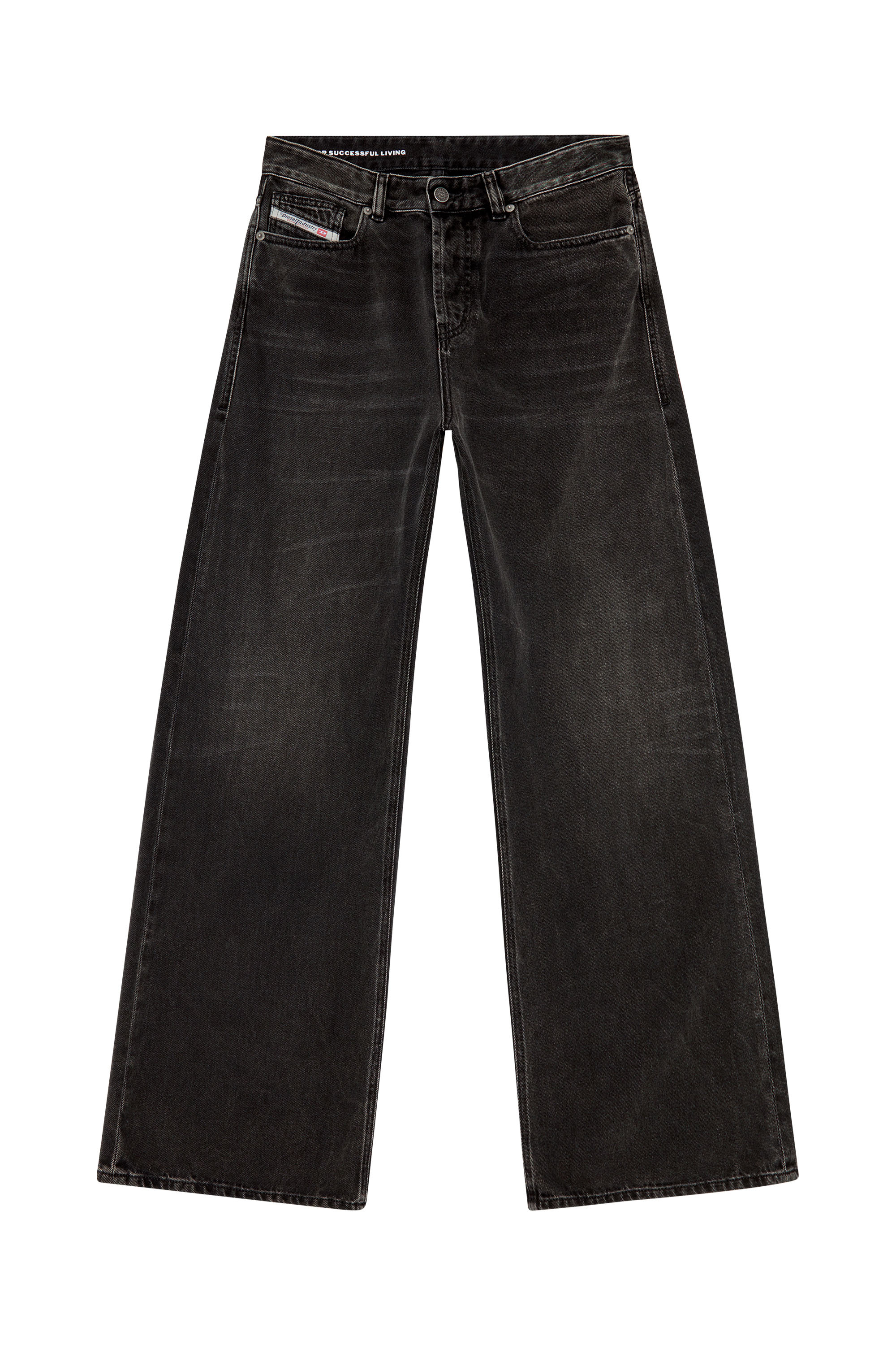 Diesel - Straight Jeans 1996 D-Sire 09J96, Black/Dark grey - Image 3
