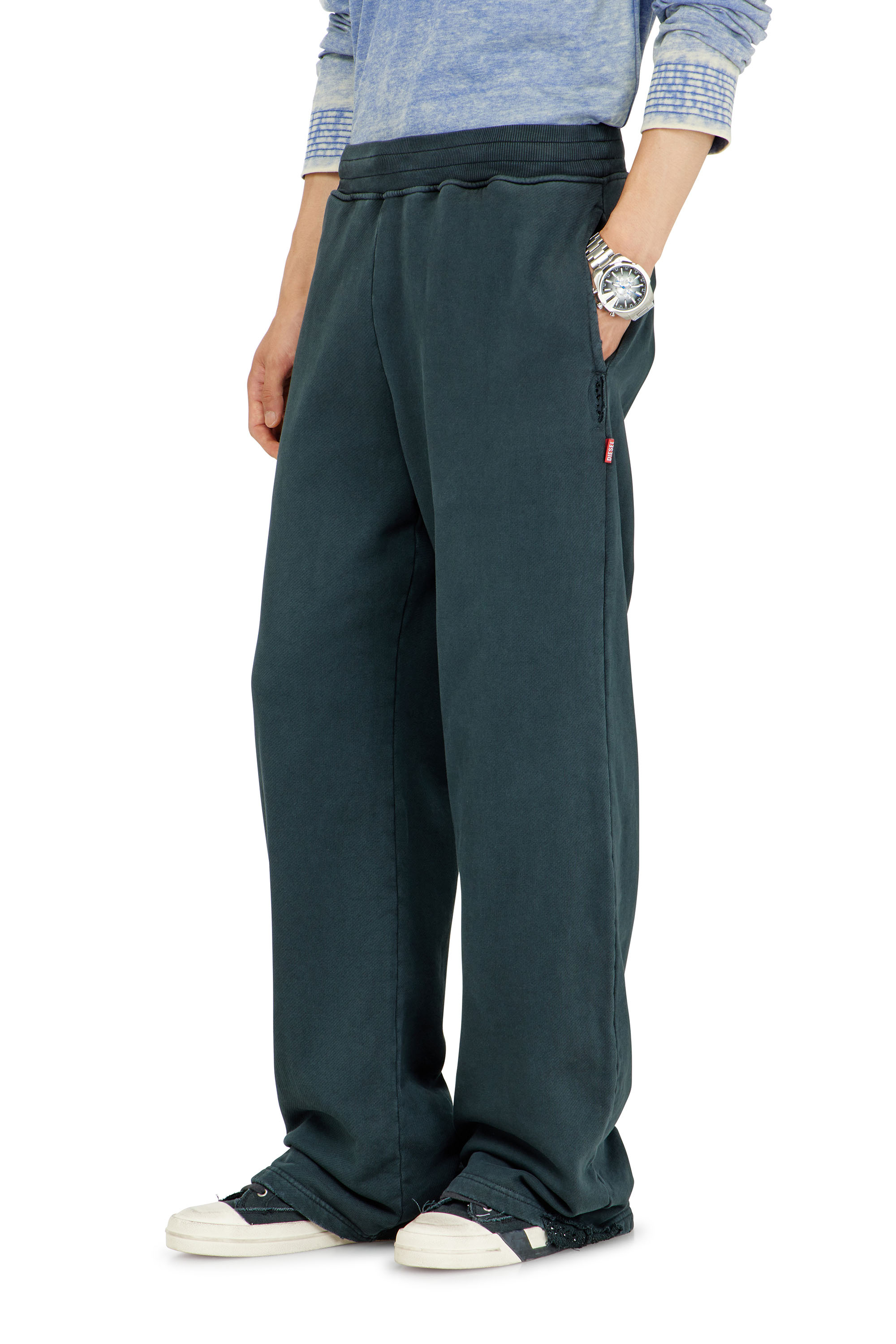 Diesel - P-MARTAINS-CRYSTALS, Man's Distressed sweatpants with crystal details in null - 3