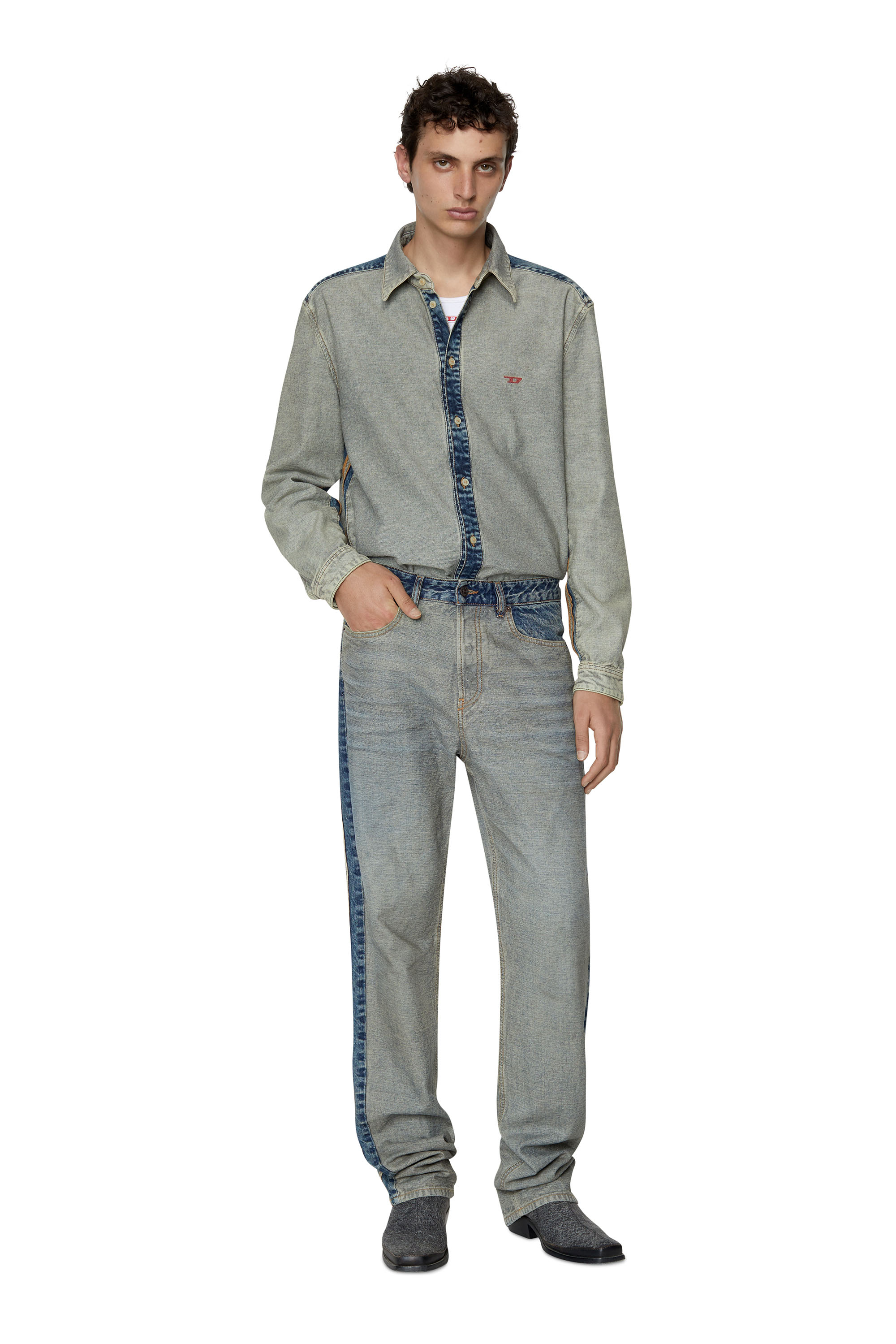 Diesel - 1955 D-Rekiv 007F4 Straight Jeans, Medium blue - Image 5