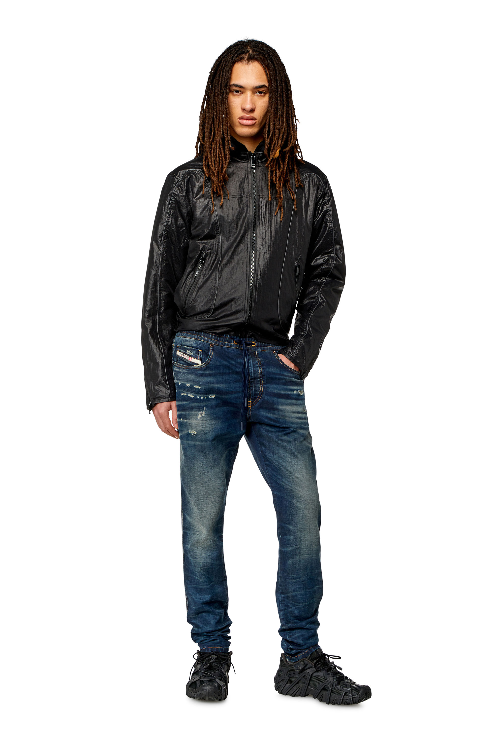 Diesel - Slim 2060 D-Strukt Joggjeans® 068JD, Dark Blue - Image 1
