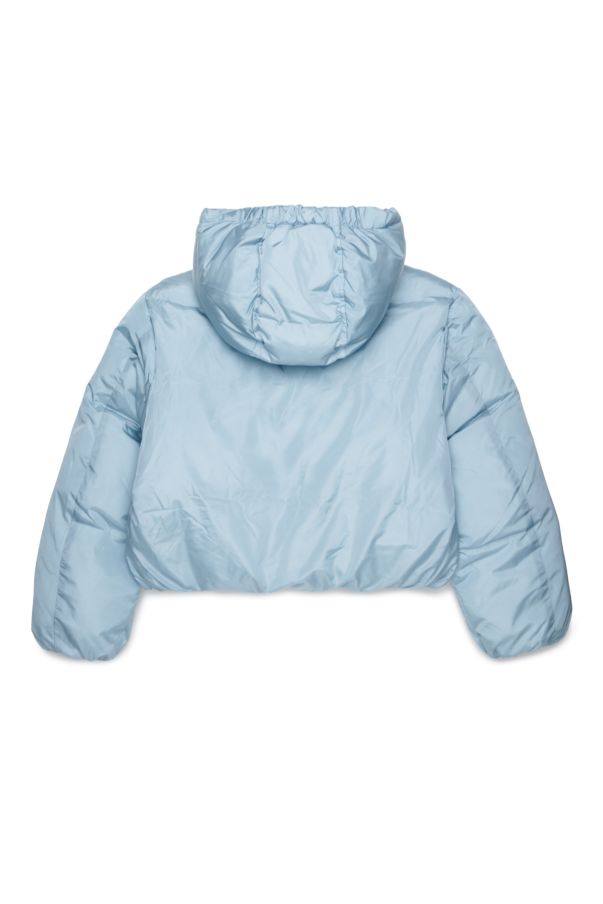 Diesel - JELKYM, Woman's Hooded puffer jacket in Light Blue - 2