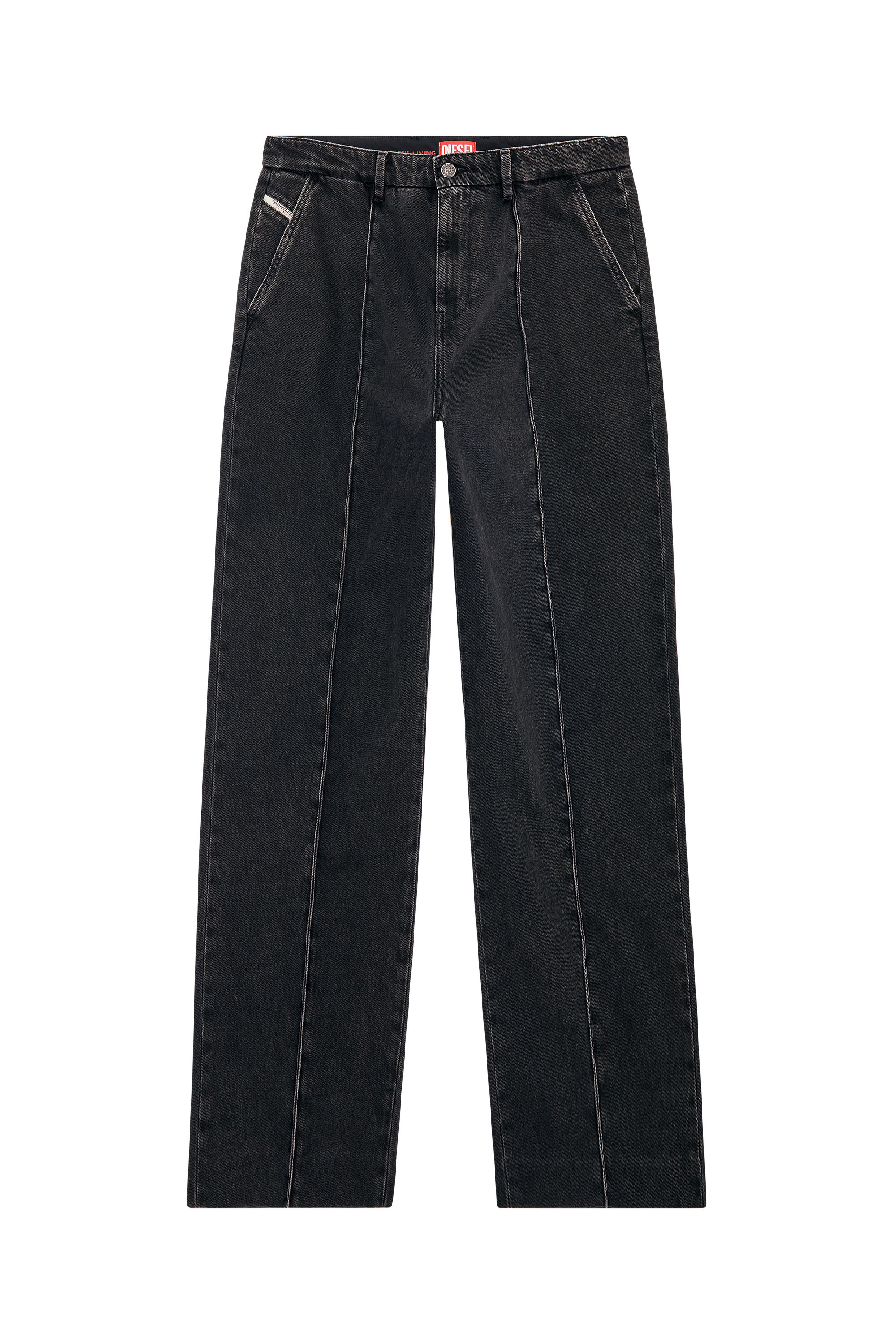 Diesel - Straight Jeans D-Chino-Work 09B88, Black/Dark grey - Image 5