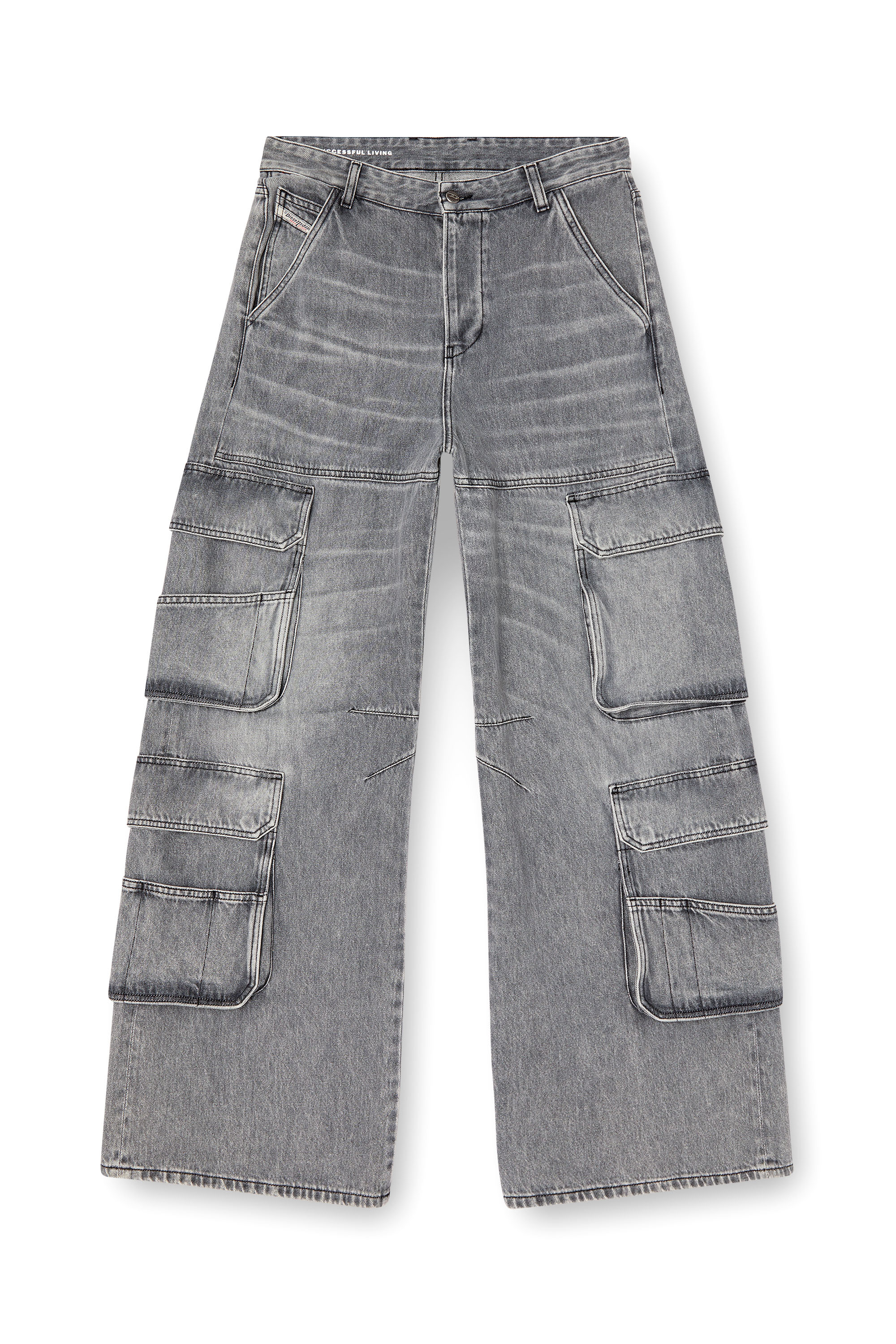 Diesel - Woman's Relaxed Jeans 1996 D-Sire 0DCBE, Light Grey - 5