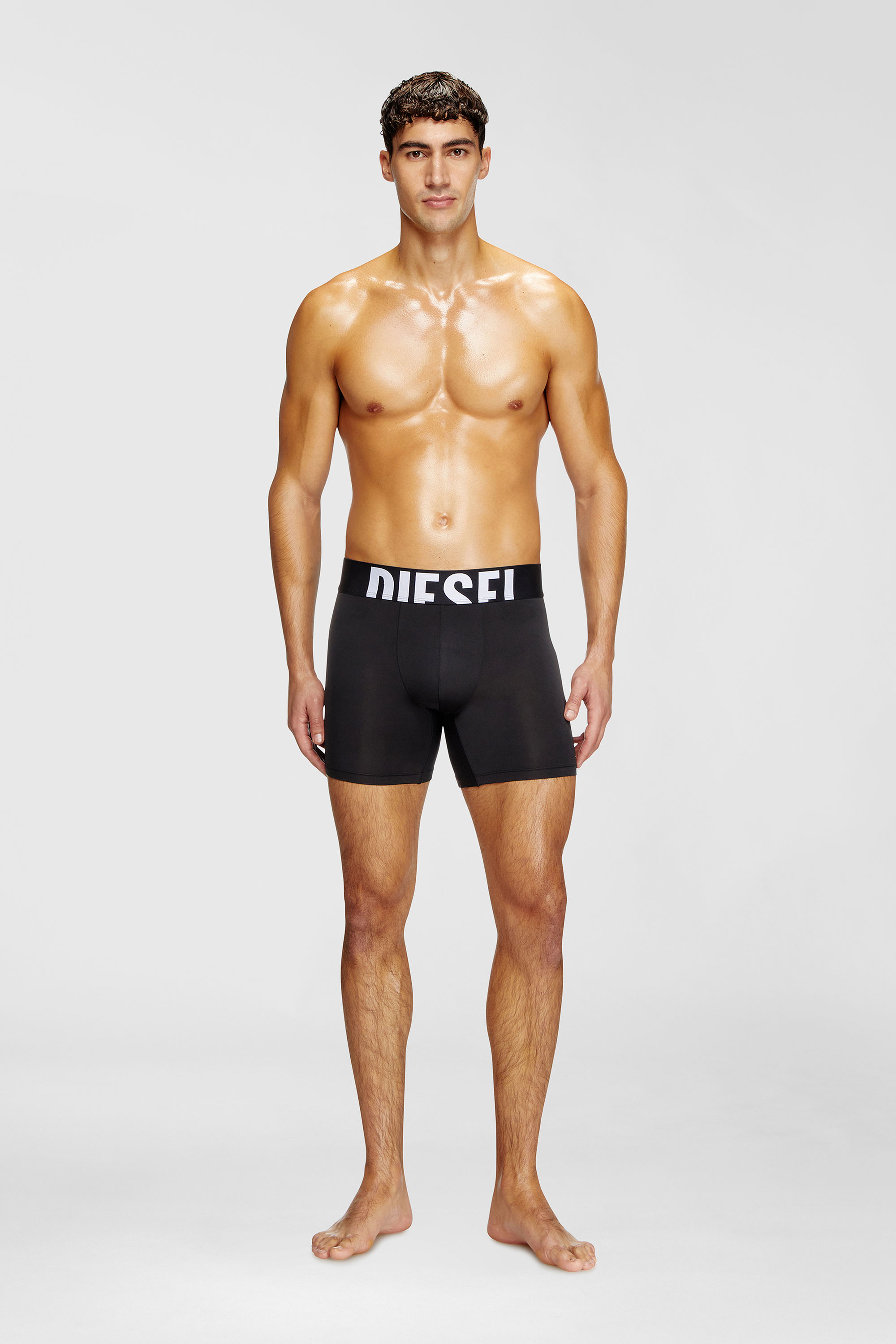 Diesel - MAX-D-POP-3PACK-55, Man's Three-pack boxer briefs in microfibre in Black - 2
