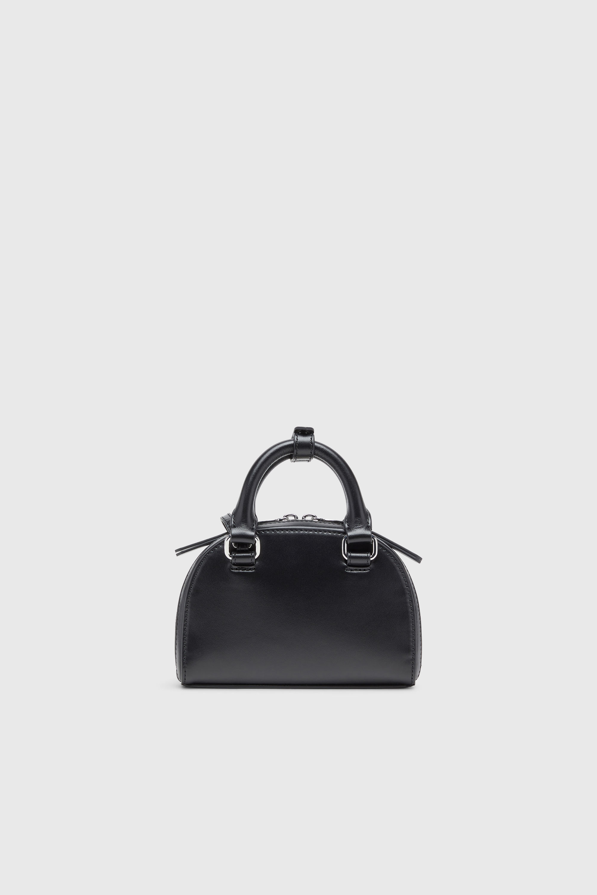 Diesel - 1DR DOME CROSSBODY XS, Woman's 1DR Dome-Slim bowling bag in nappa leather in Black - 3