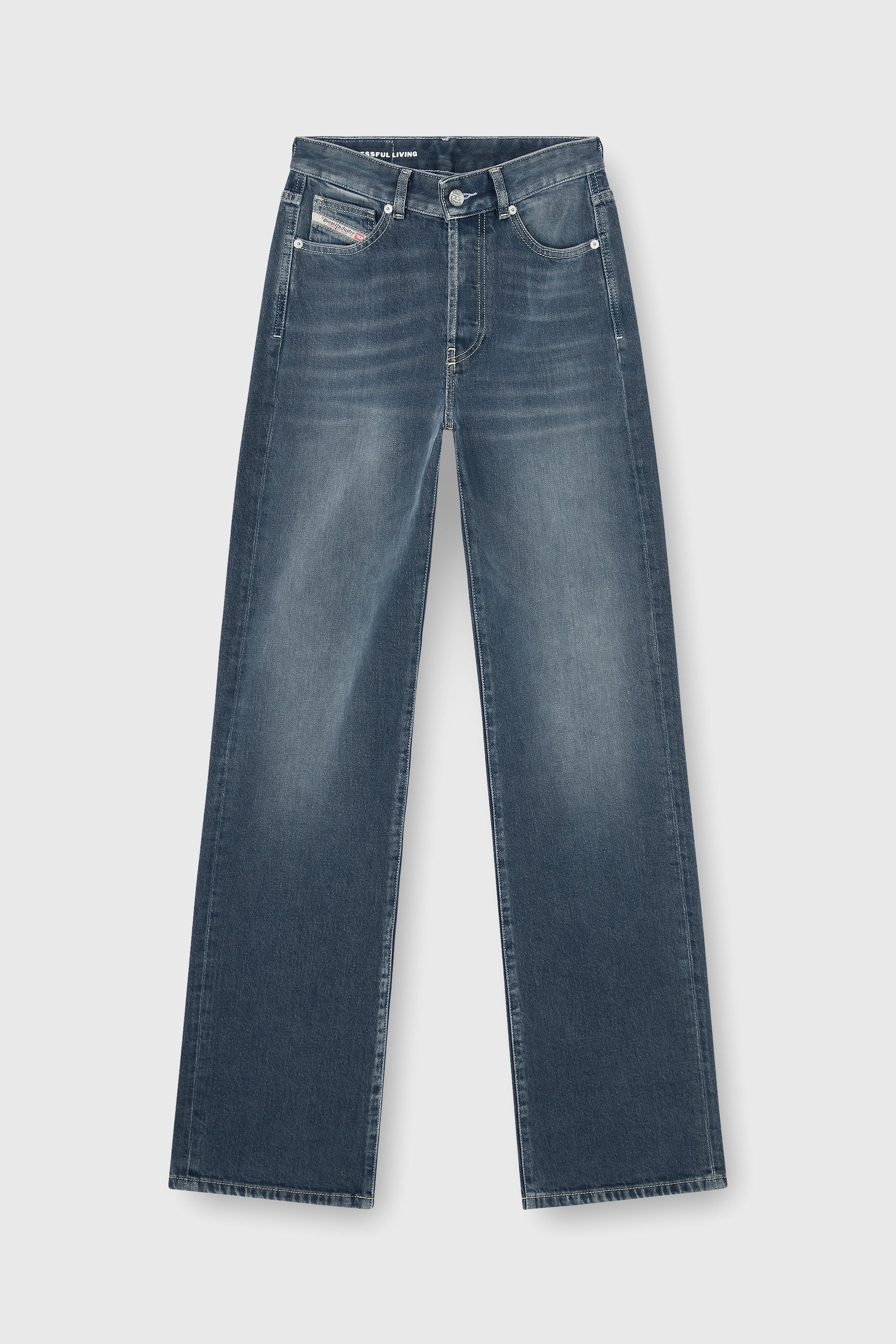Diesel - Woman's Regular Jeans 1971 D-Sent 007EI, Dark Blue - 2
