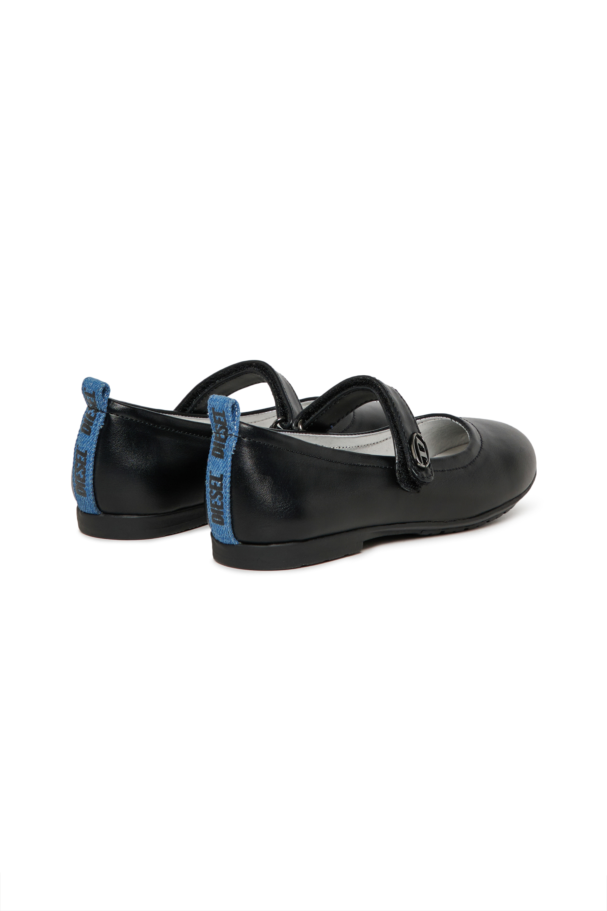 Diesel - D-BALWE, Woman's D-BALWE-Mary Jane flats with contrasting tab in Black - 3