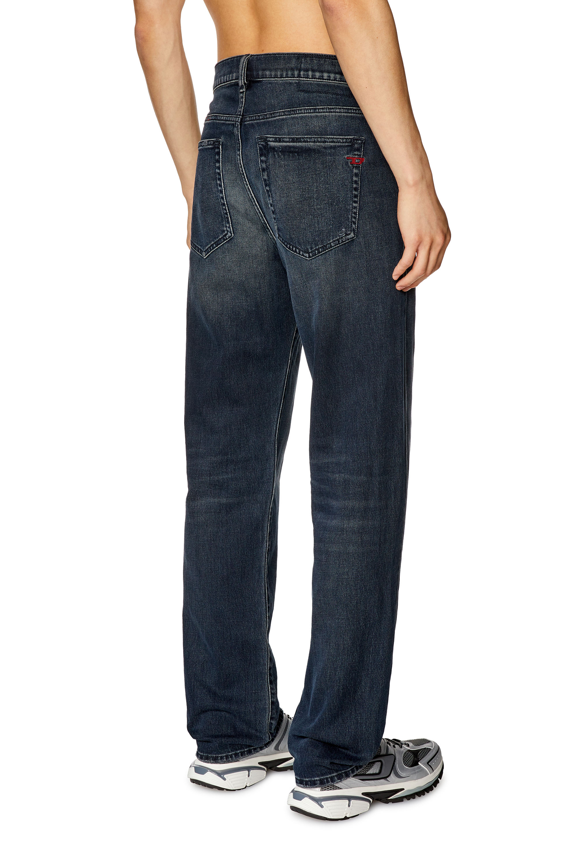 Diesel - 2020 D-Viker 09G40 Straight Jeans, Dark Blue - Image 2